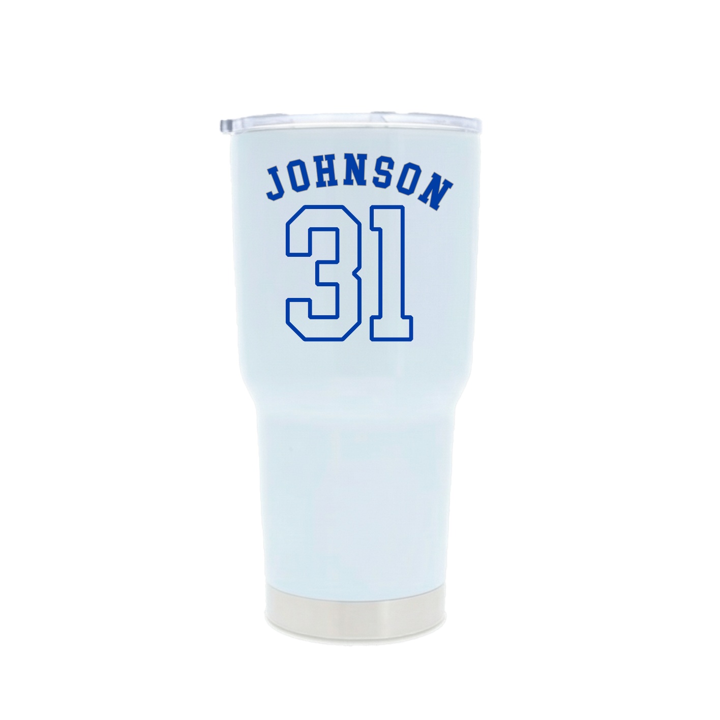30oz Stainless Steel Tumbler — Shirsey Arch in White