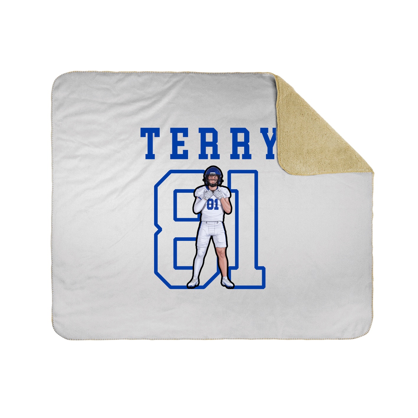 Throw Blanket — Shirsey in White