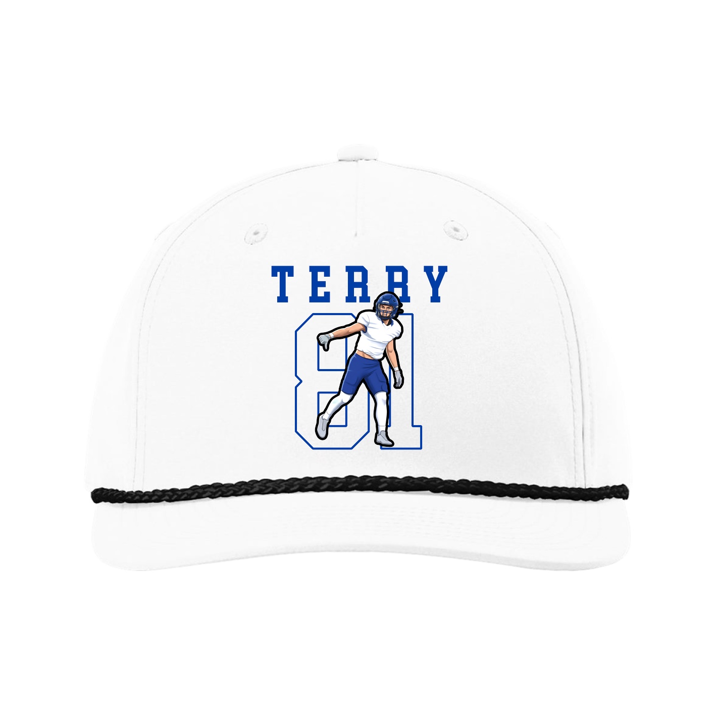 Five-Panel Classic Rope Cap — Shirsey in White