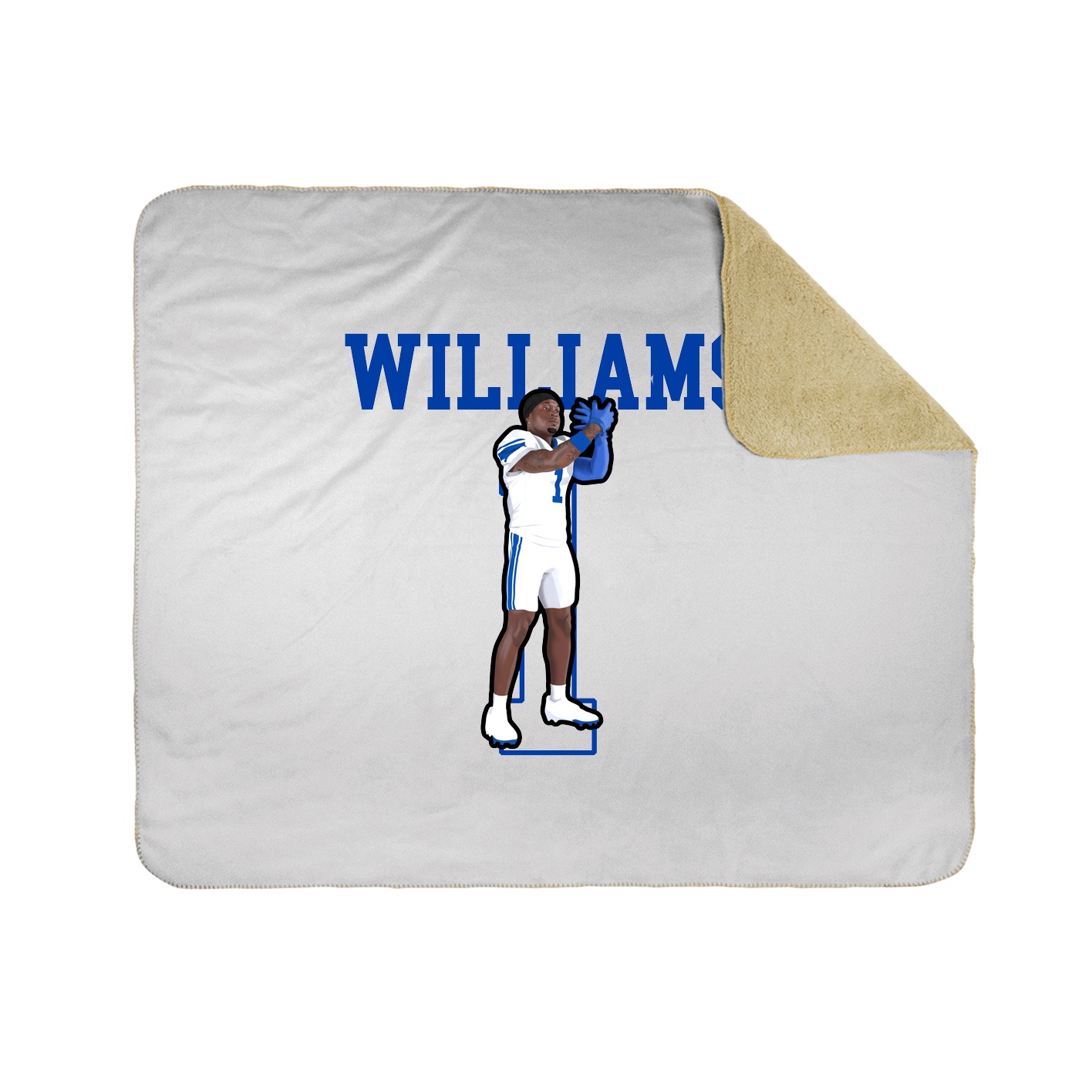 50x60 Sherpa Lined Throw Blanket