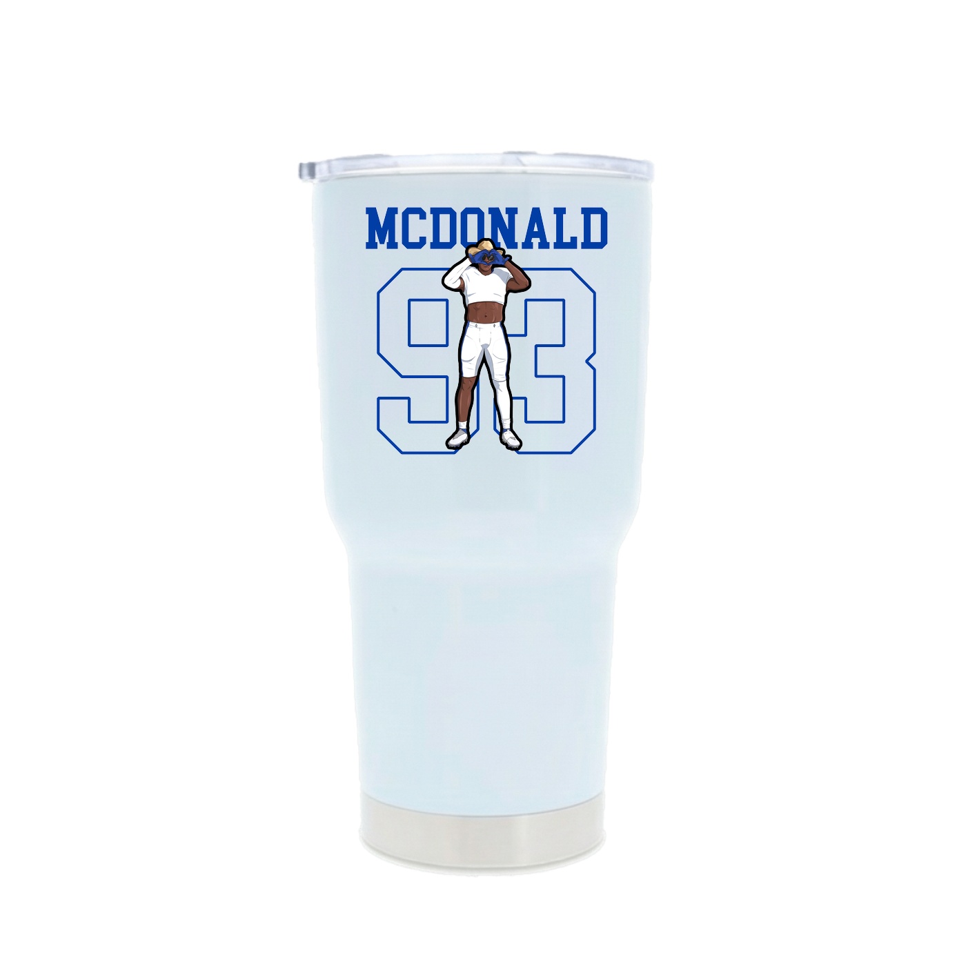 30oz Stainless Steel Tumbler — Shirsey in White