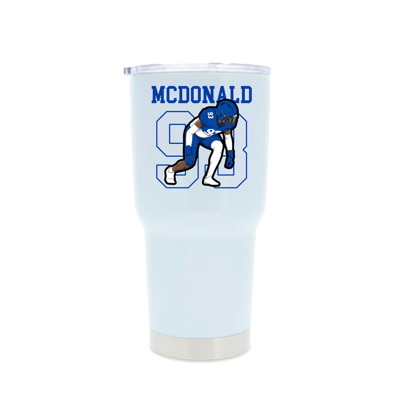 30oz Stainless Steel Tumbler — Shirsey in White
