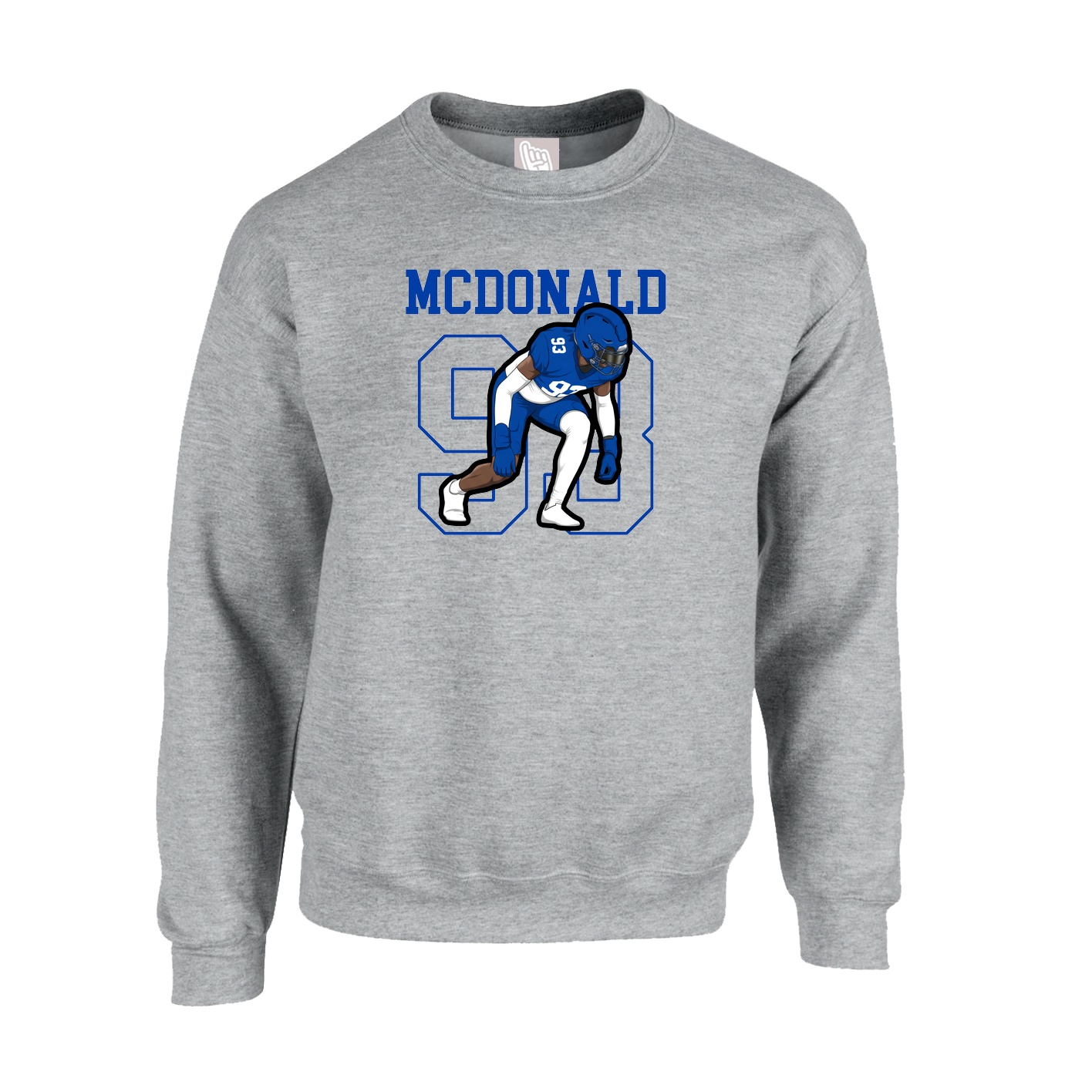 Fleece Crew — Shirsey in Grey