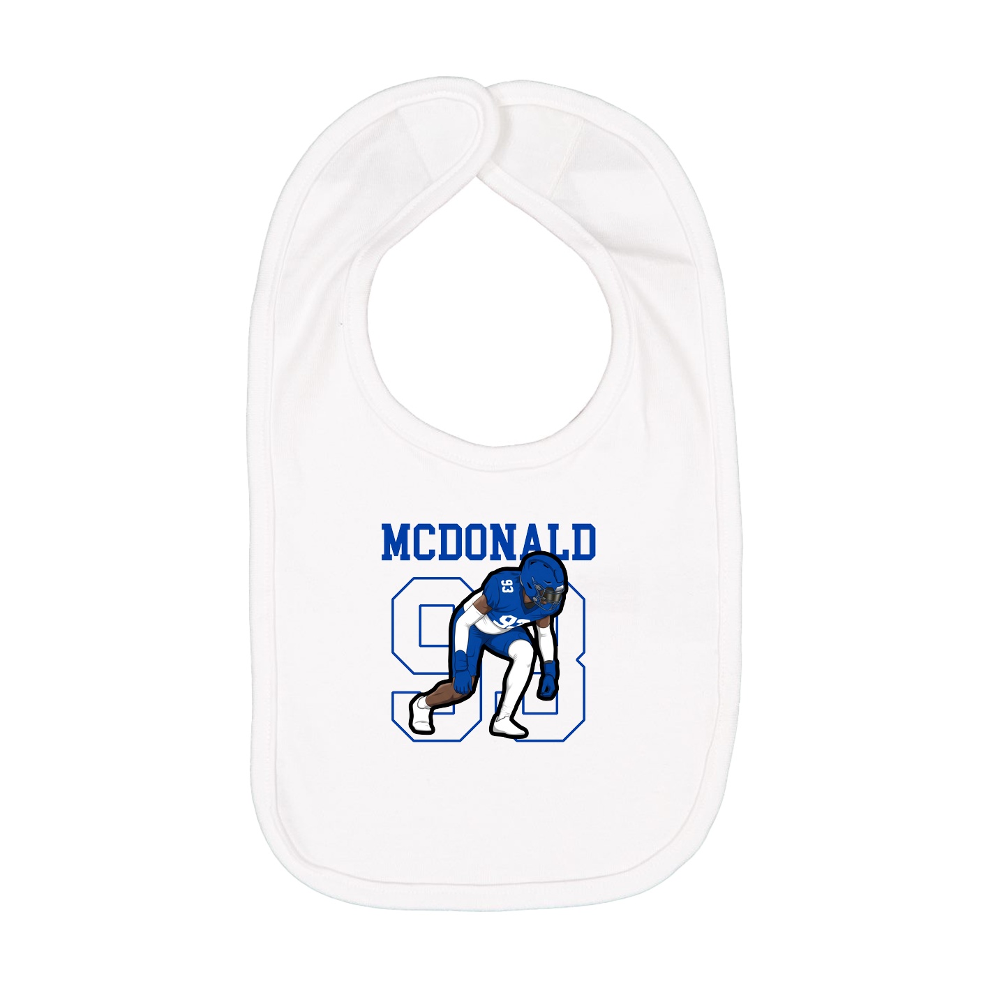 Infant Bib — Shirsey in White