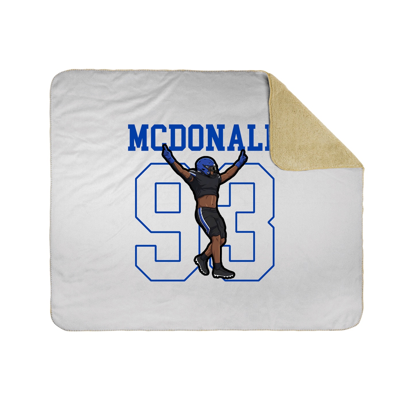 50x60 Sherpa Lined Throw Blanket