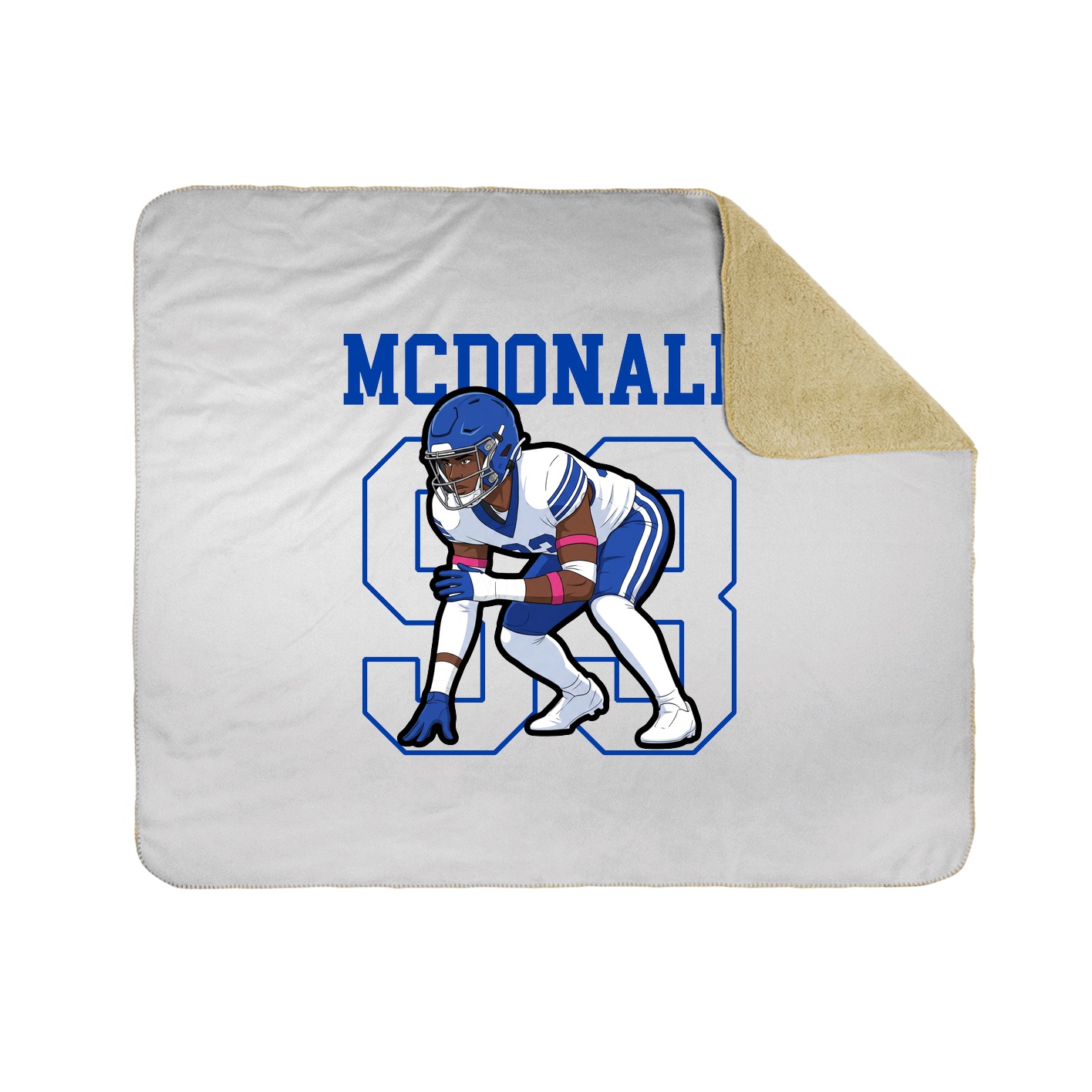 Throw Blanket — Shirsey in White