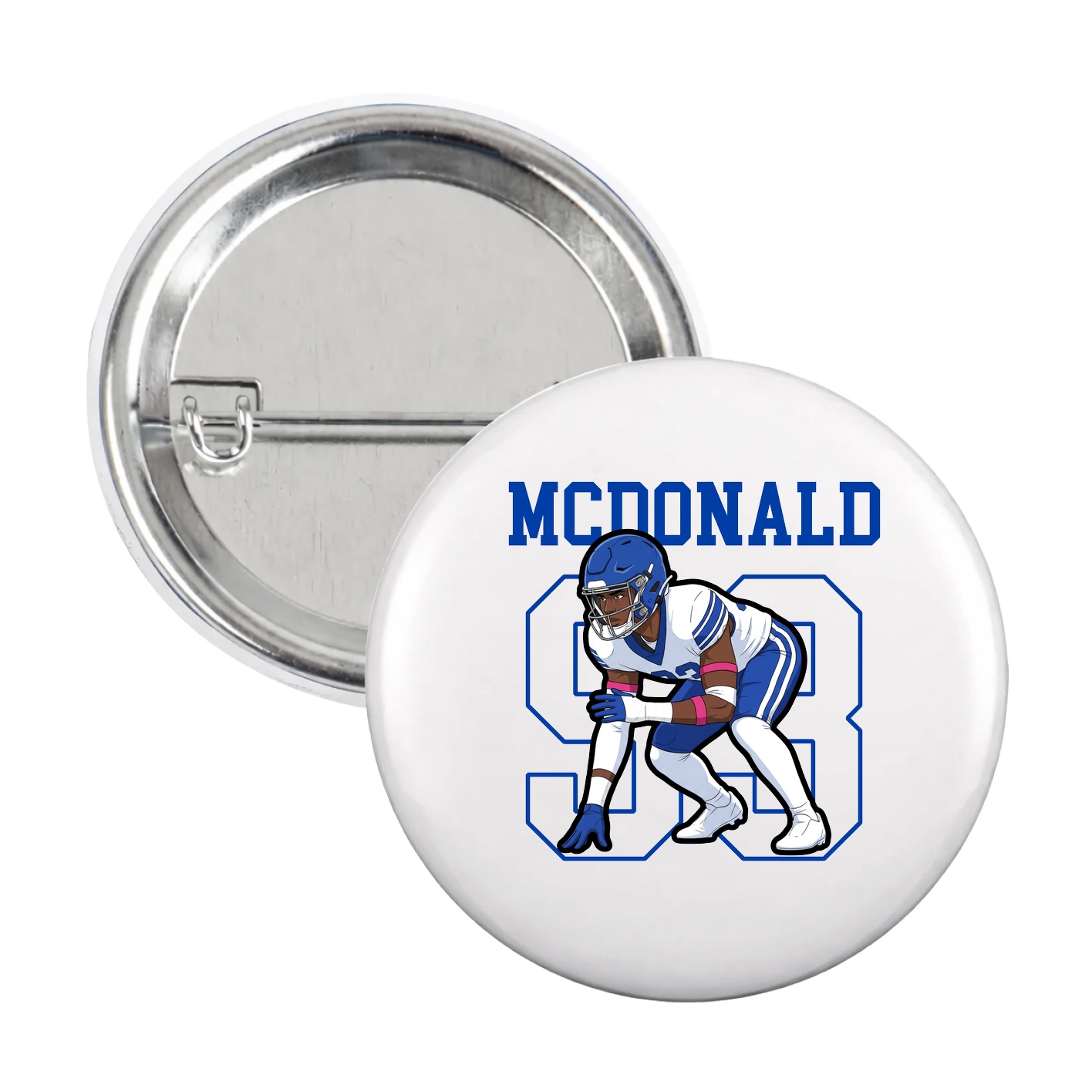 Game Day Button — Shirsey in White