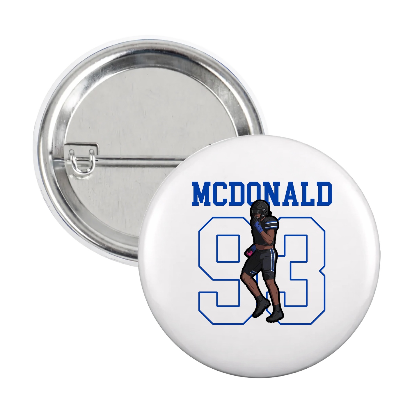 Game Day Button — Shirsey in White