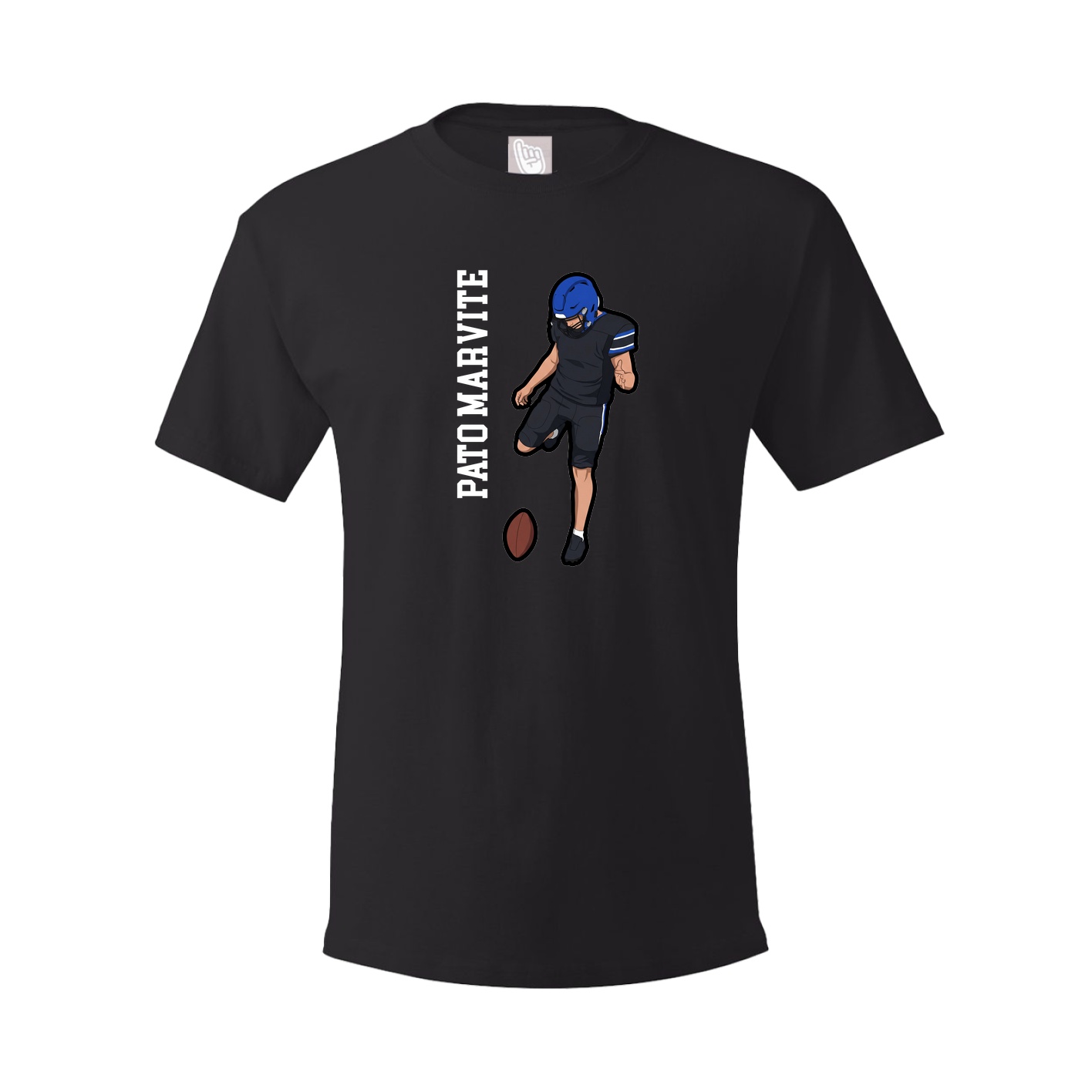 Tee — Name Vertical in Black