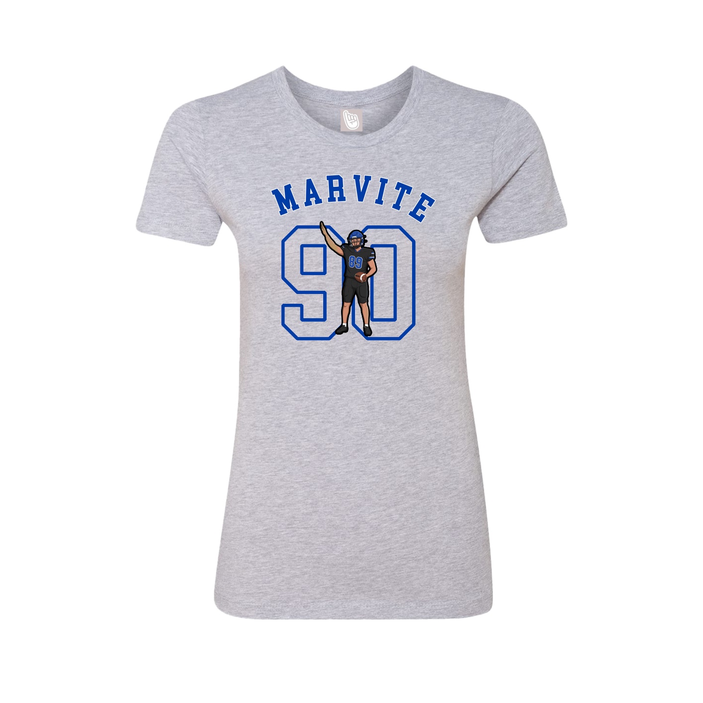 Fitted Women's Tee — Shirsey Arch in Grey