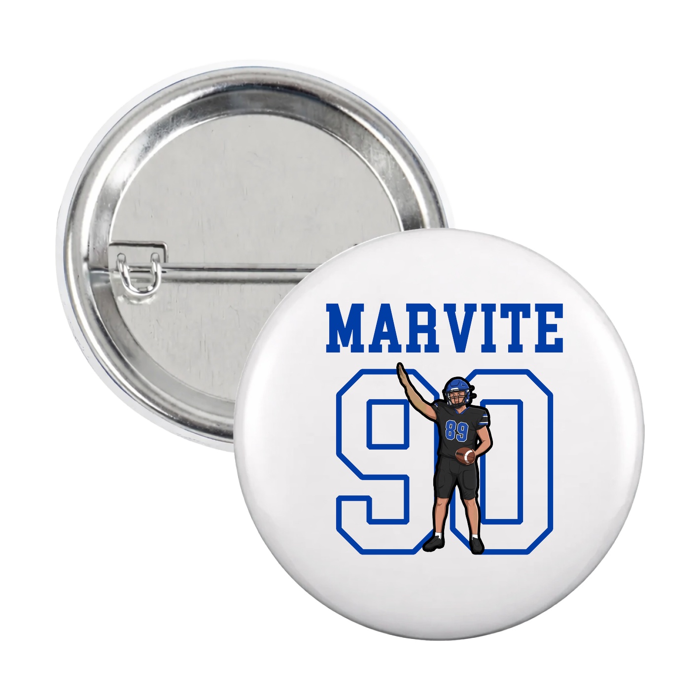 Game Day Button — Shirsey in White