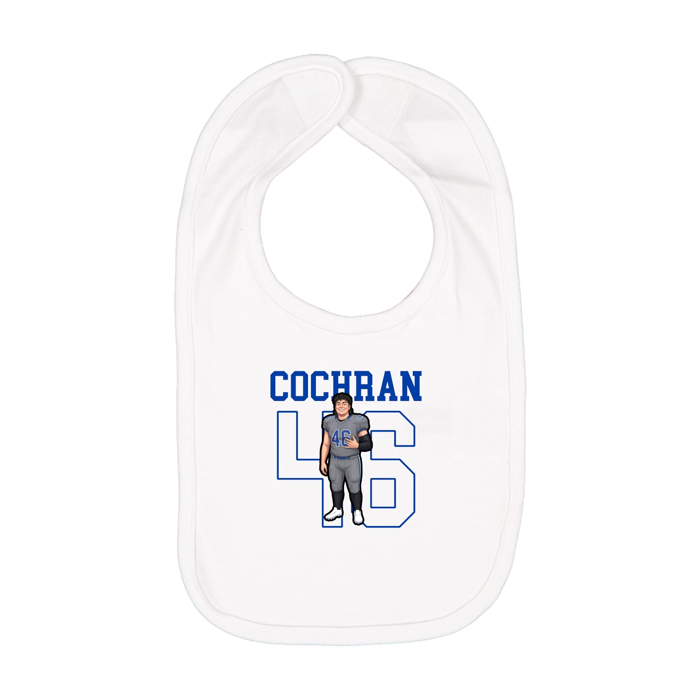 Infant Bib — Shirsey in White