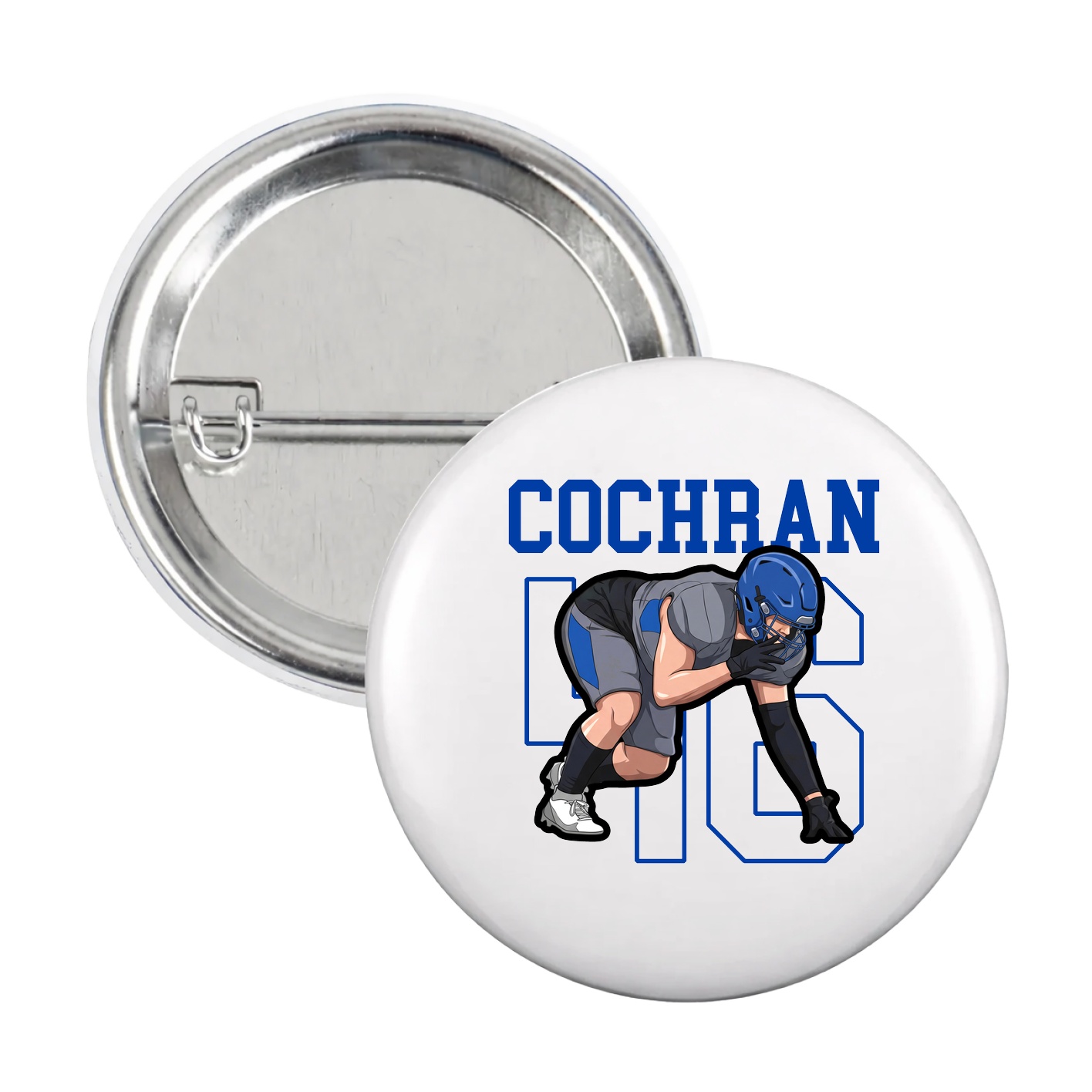 Game Day Button — Shirsey in White