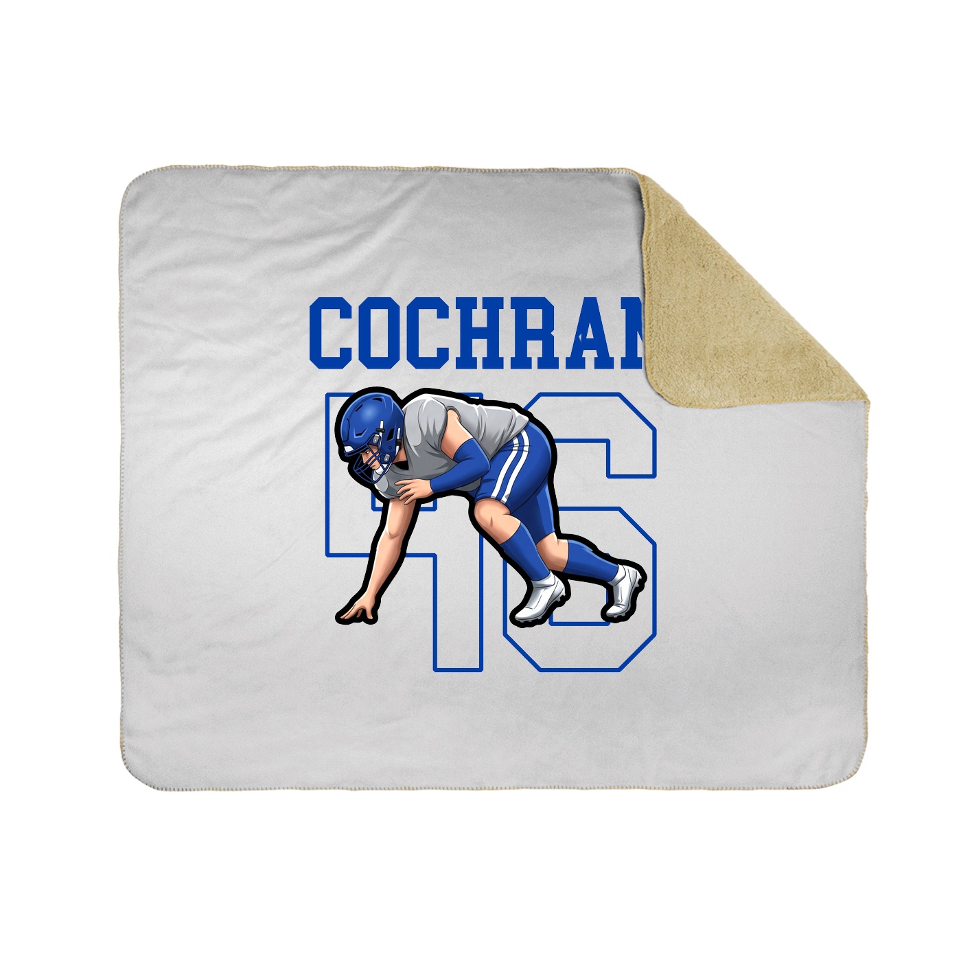 50x60 Sherpa Lined Throw Blanket