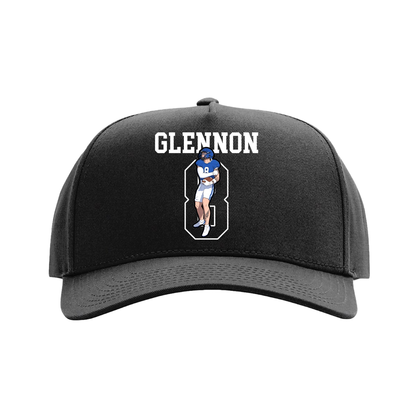 Full Fabric Five-Panel Champ Cap — Shirsey in Black