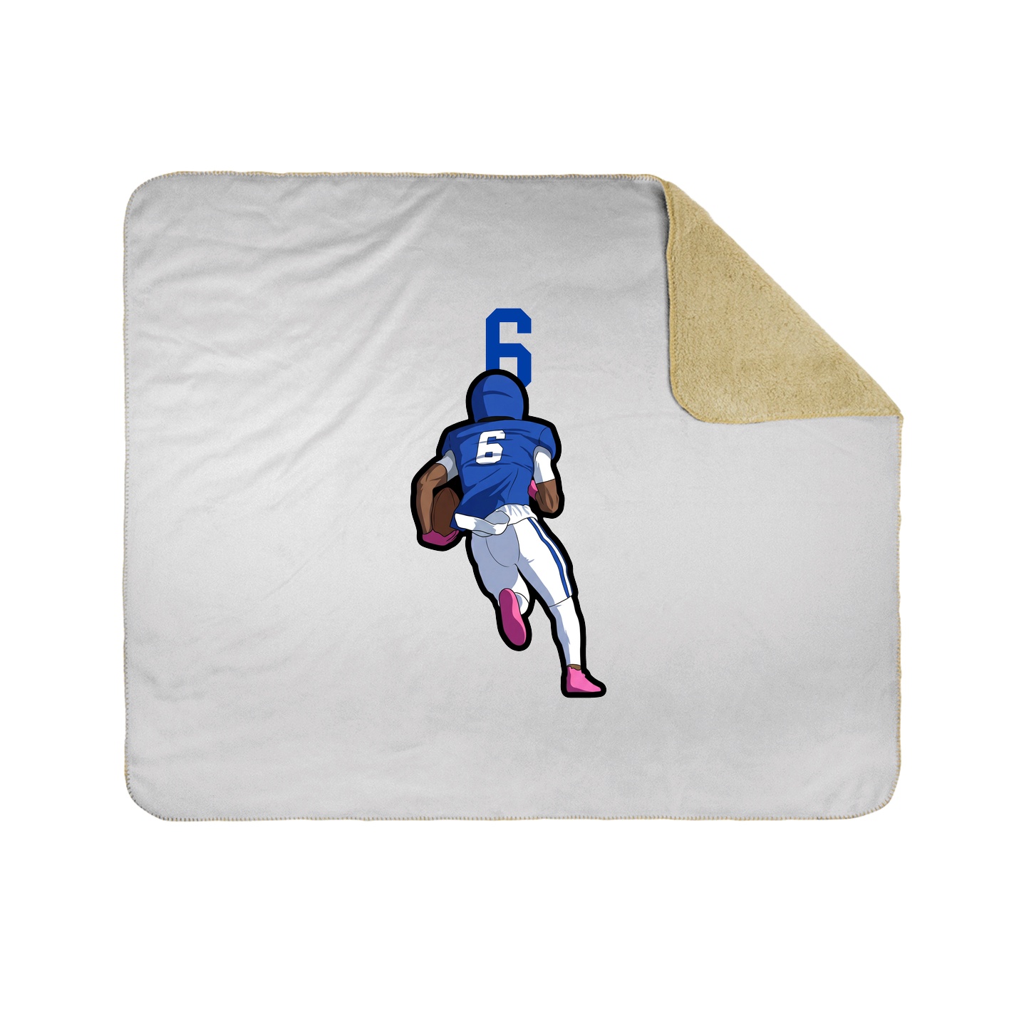 Throw Blanket — Number Top in White