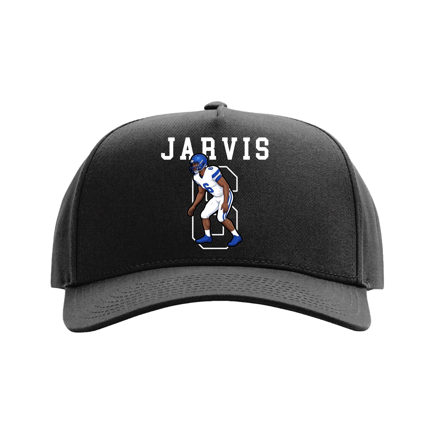 Full Fabric Five-Panel Champ Cap — Shirsey in Black