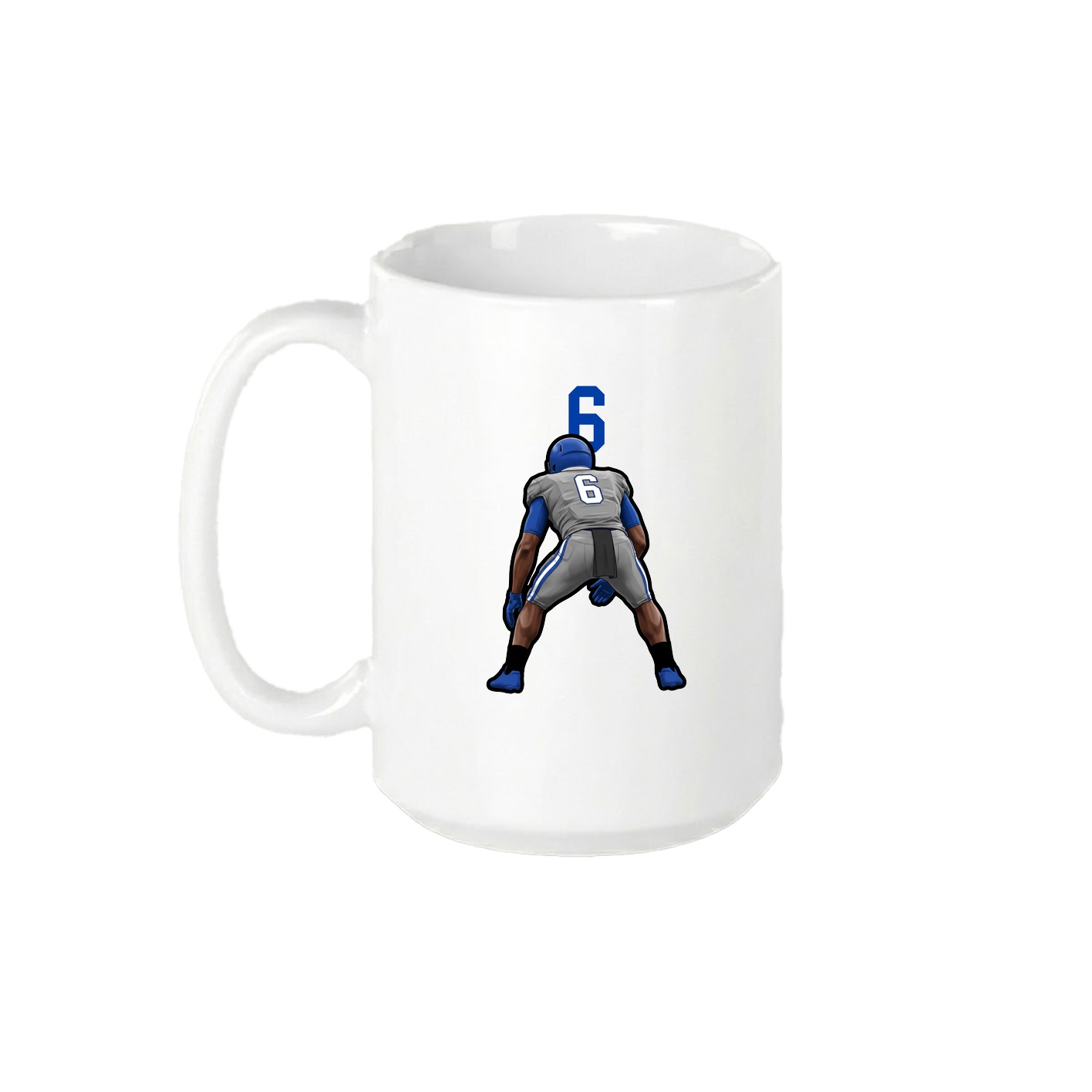15oz Coffee Mug — Number Top in White