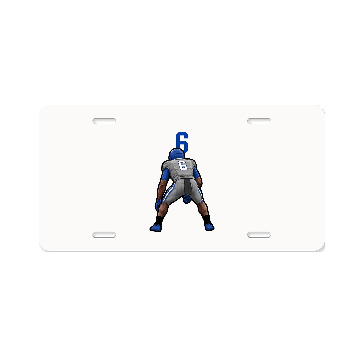 License Plate — Number Top in Classic