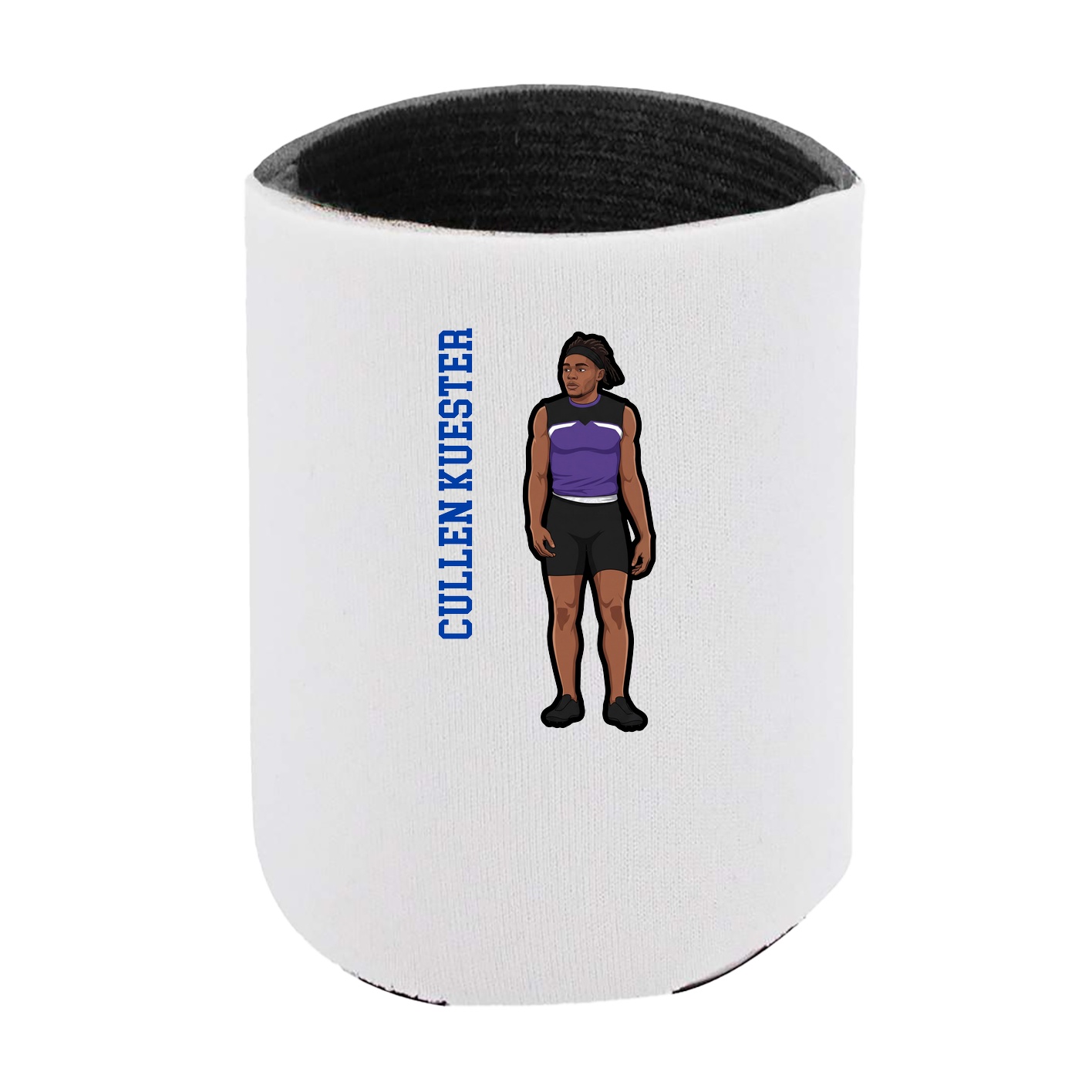 Can Holder — Name Vertical in White