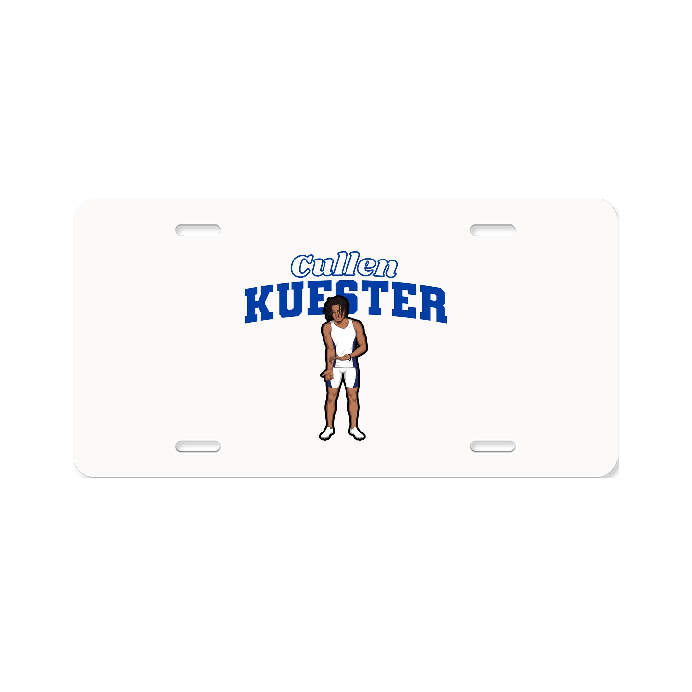 License Plate — Name Arch in Classic