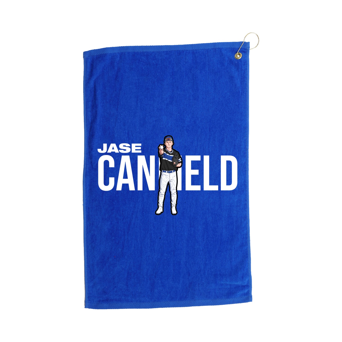 Golf Towel — Player Name in Royal