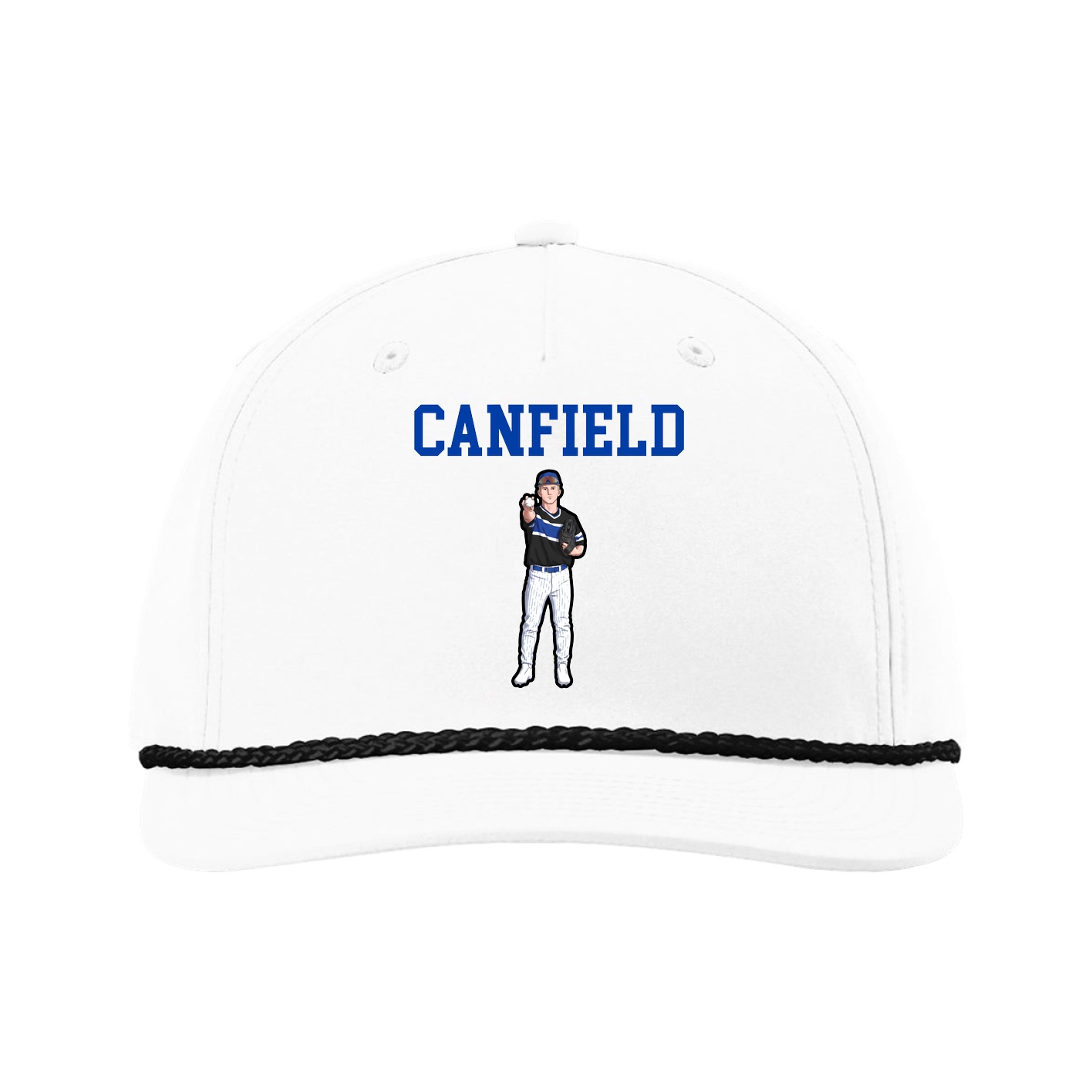 Five-Panel Classic Rope Cap — Shirsey in White
