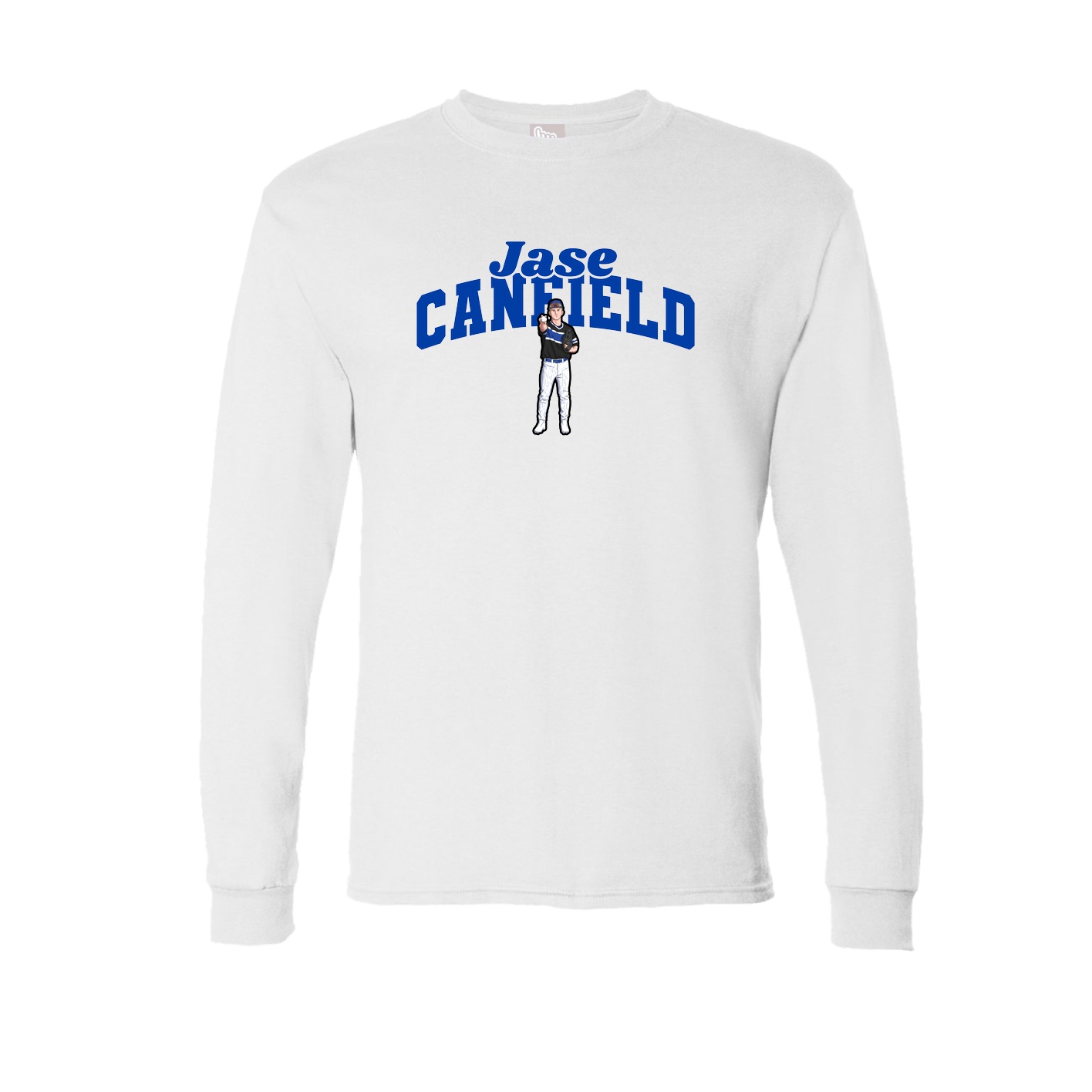Long Sleeve Tee — Signature Arch in White