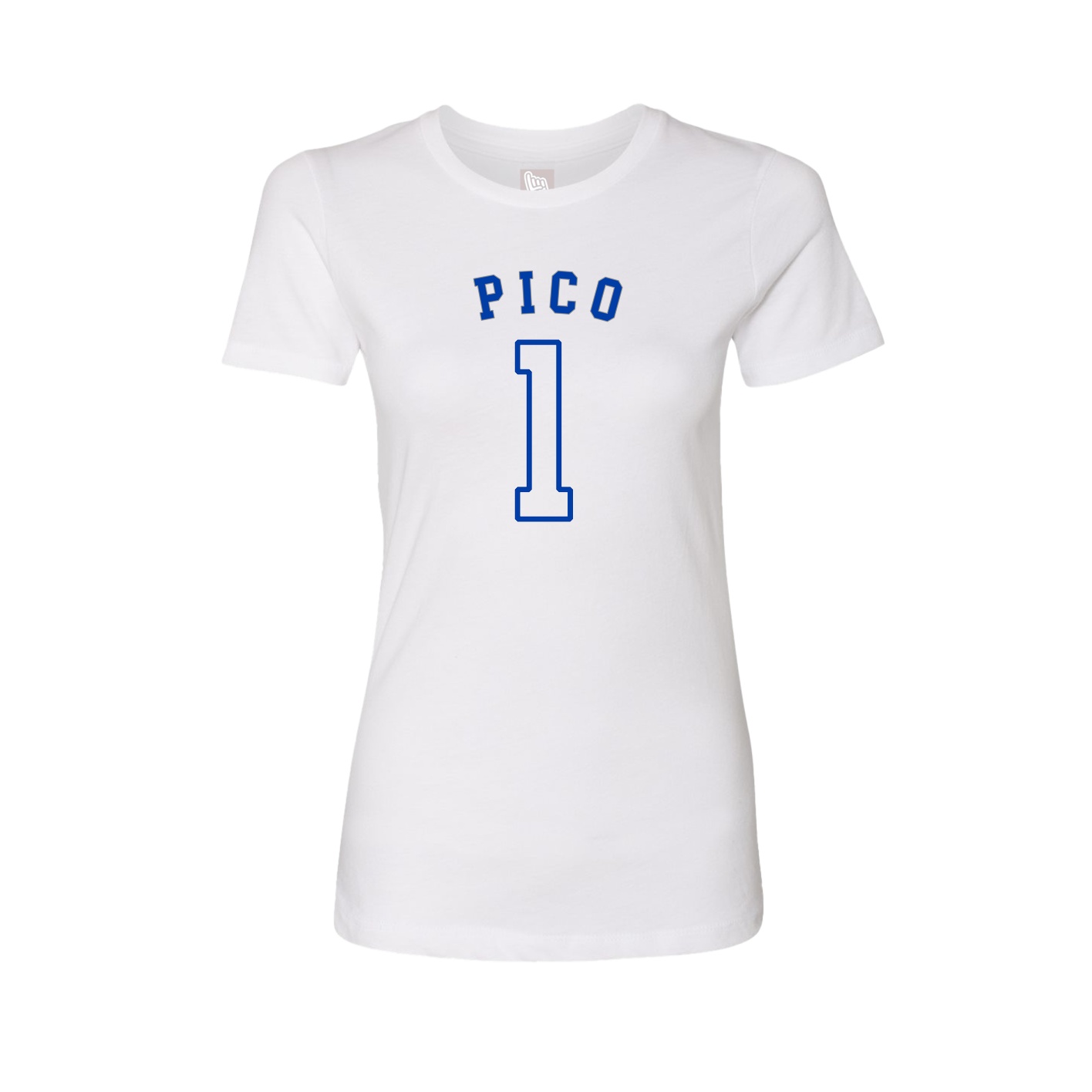 Fitted Women's Tee — Shirsey Arch in White