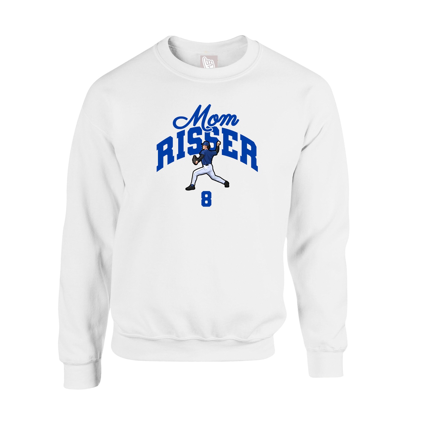 Fleece Crew — Mothers Day Arch in White
