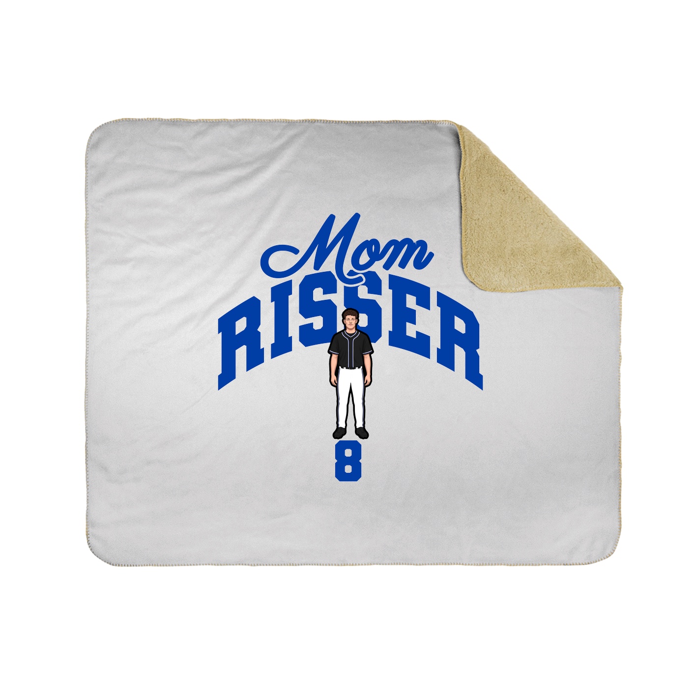 Throw Blanket — Mothers Day Arch in White
