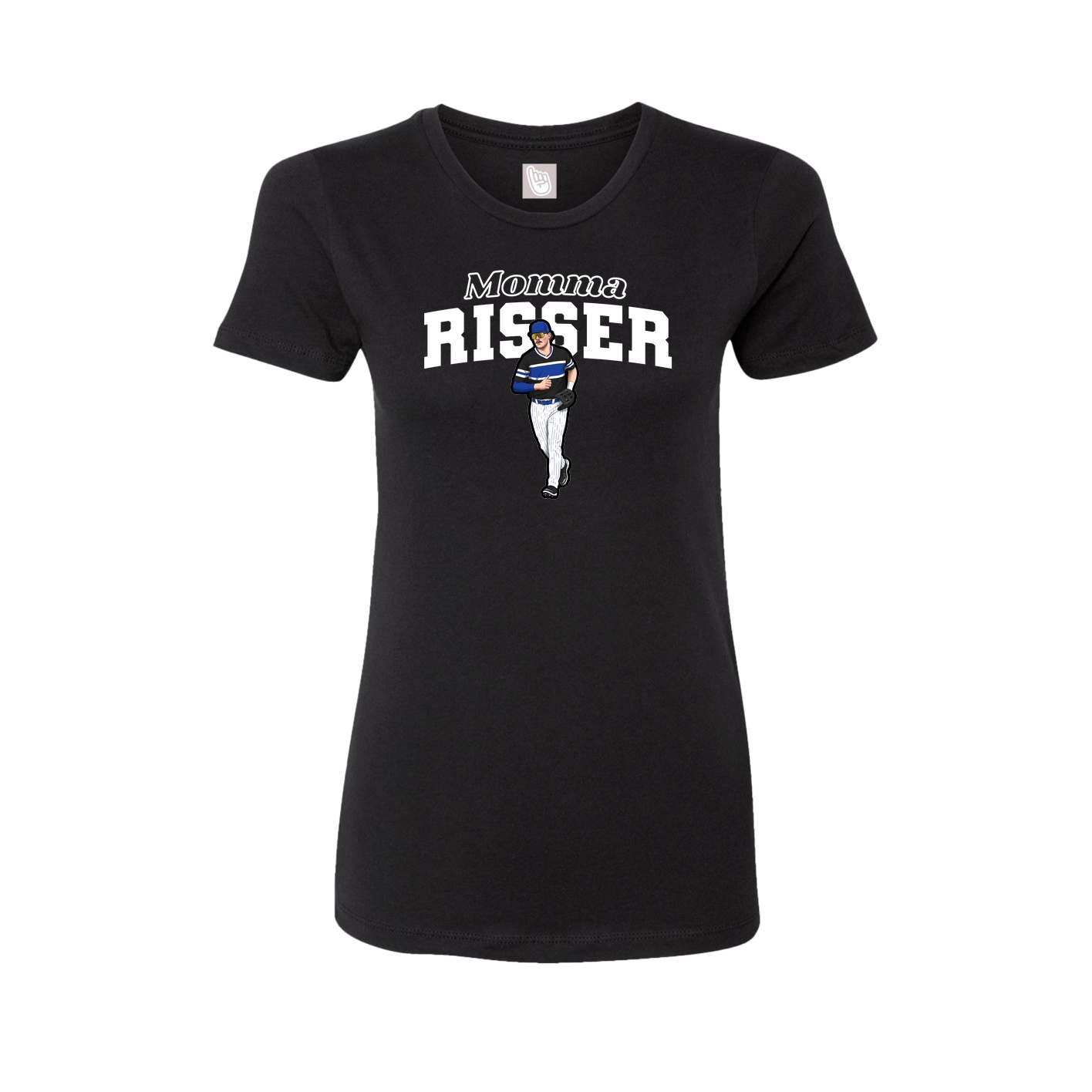 Womens Tee — Mothers Day Block in Black