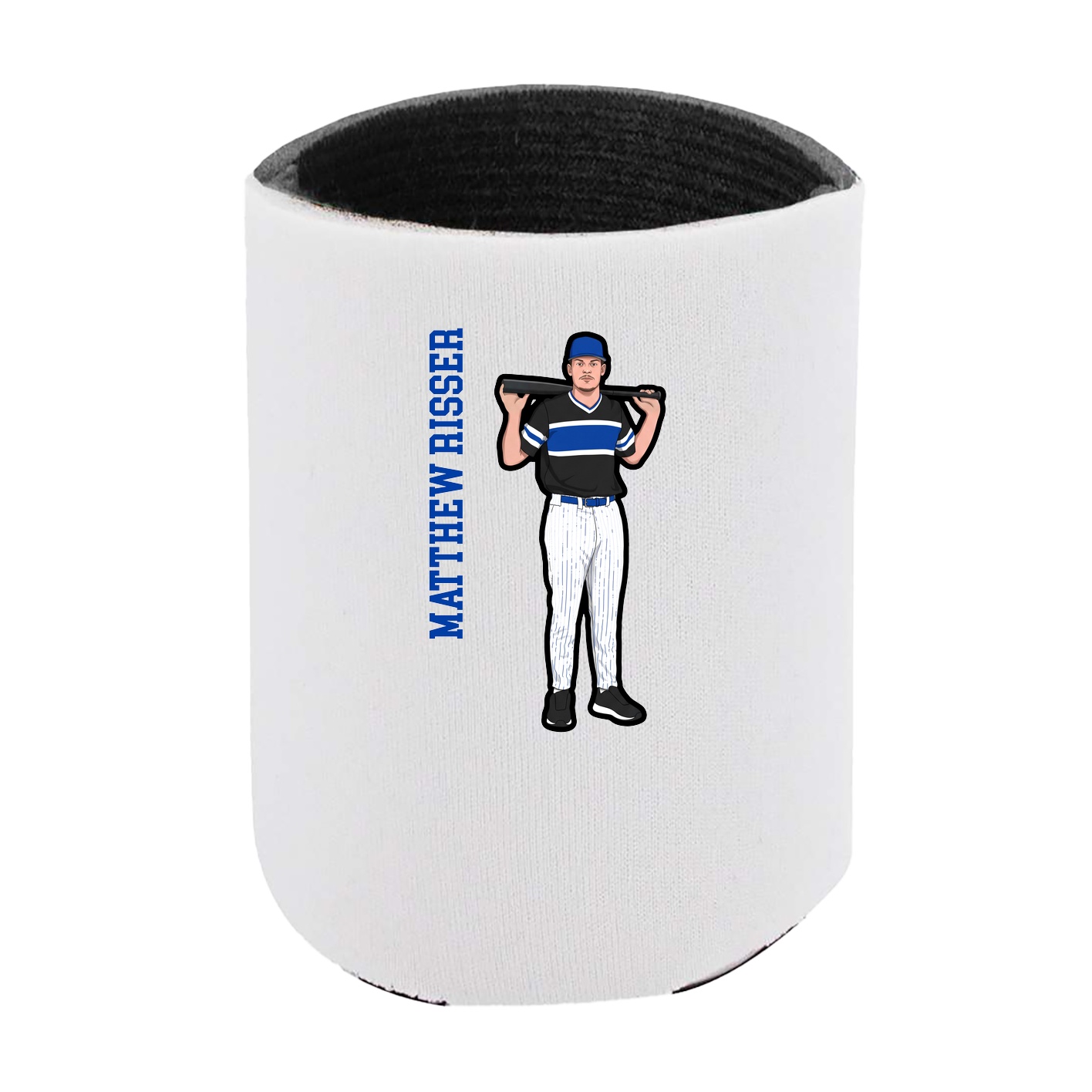 Can Holder — Name Vertical in White