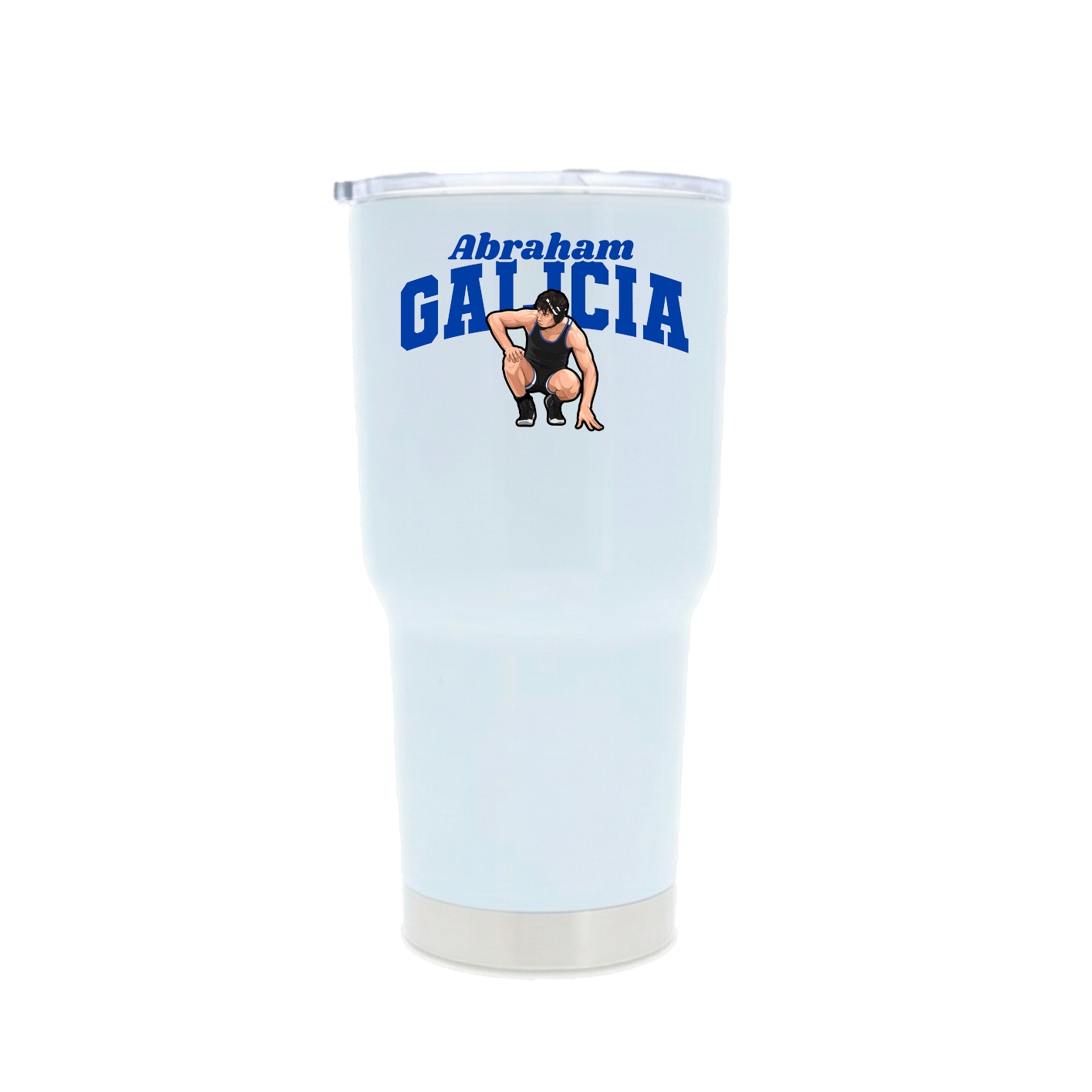 30oz Stainless Steel Tumbler — Signature Arch in White