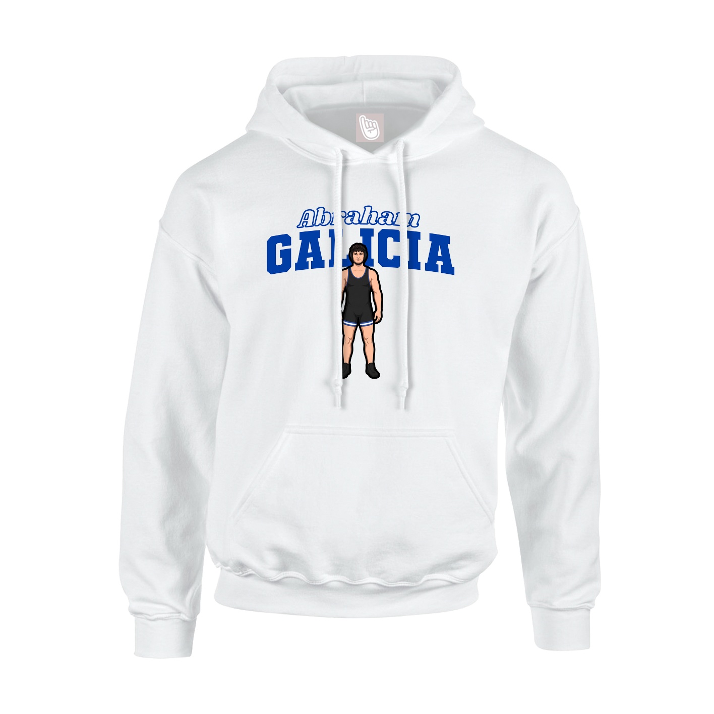 Hoodie — Name Arch in White