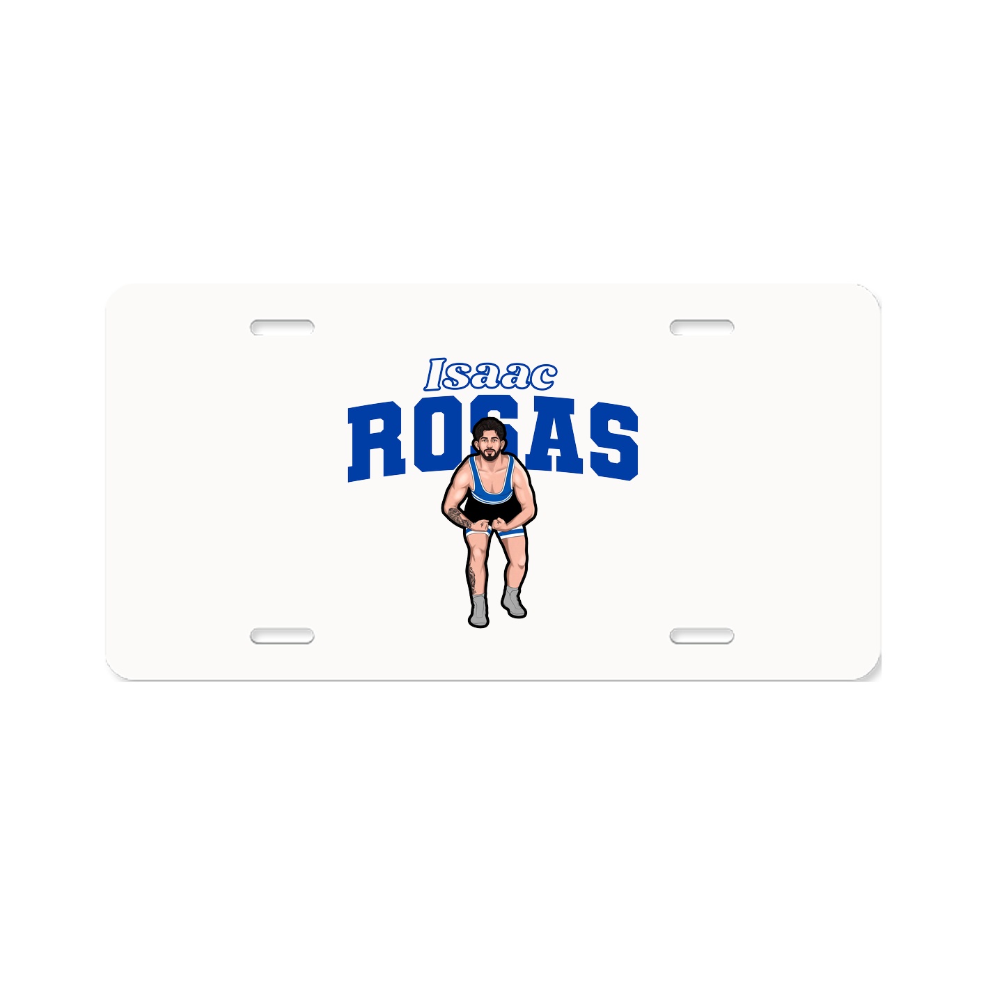License Plate — Name Arch in Classic