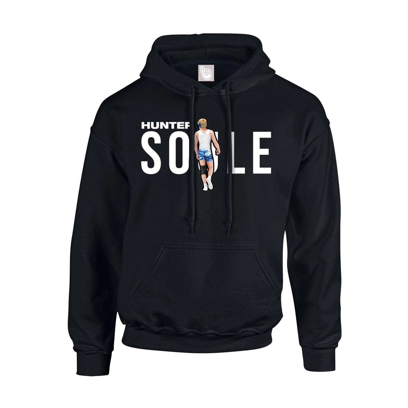 Hoodie — Player Name in Black