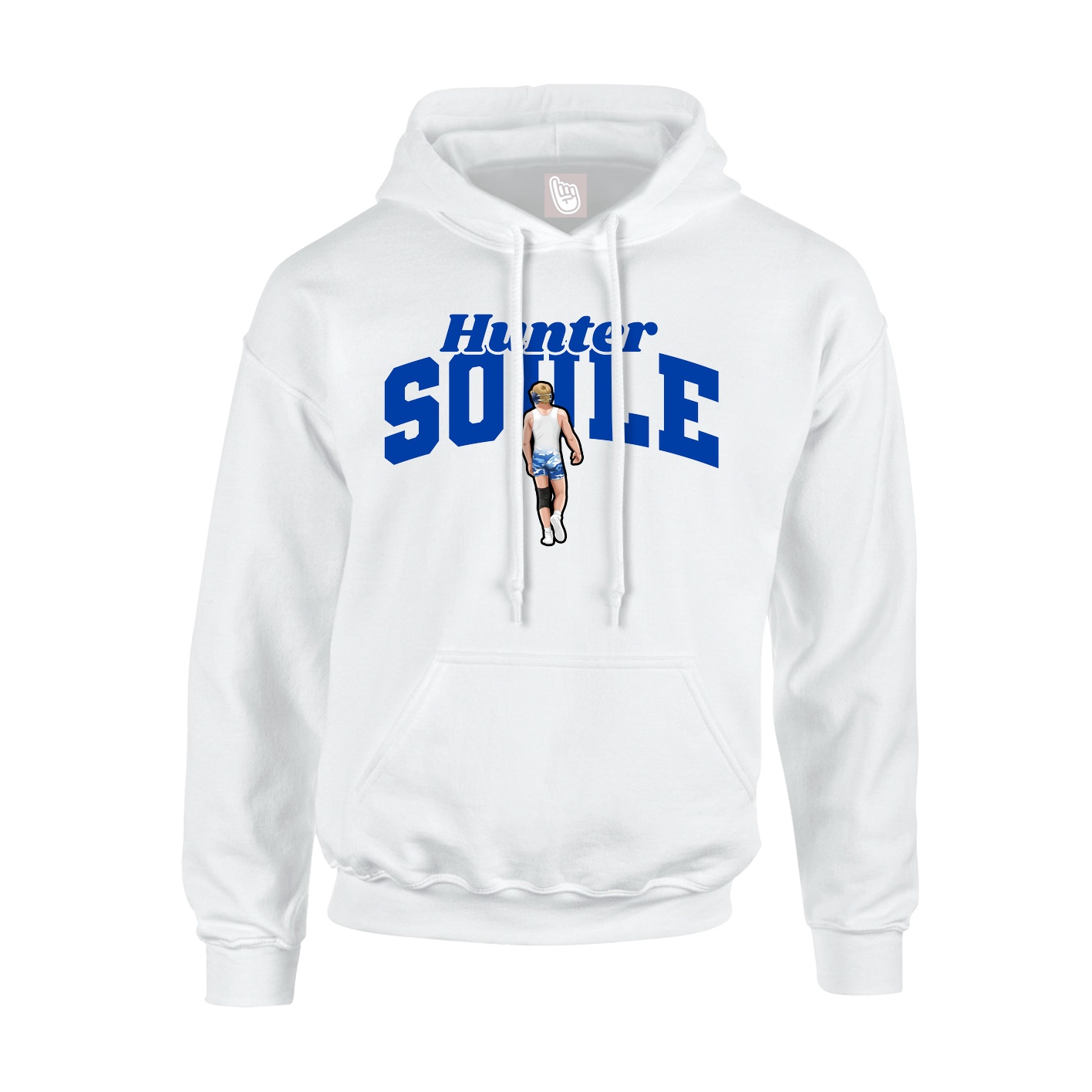 Youth Hoodie — Signature Arch in White