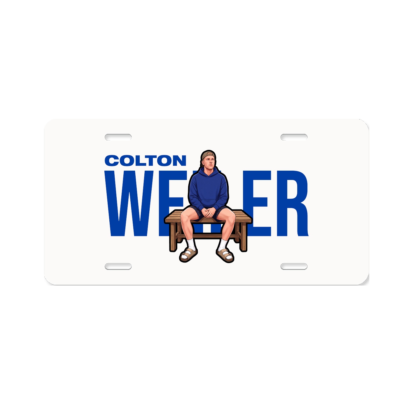 License Plate — Player Name in Classic