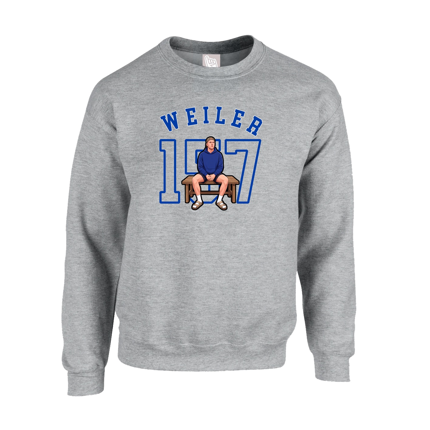 Fleece Crew — Shirsey Arch in Grey