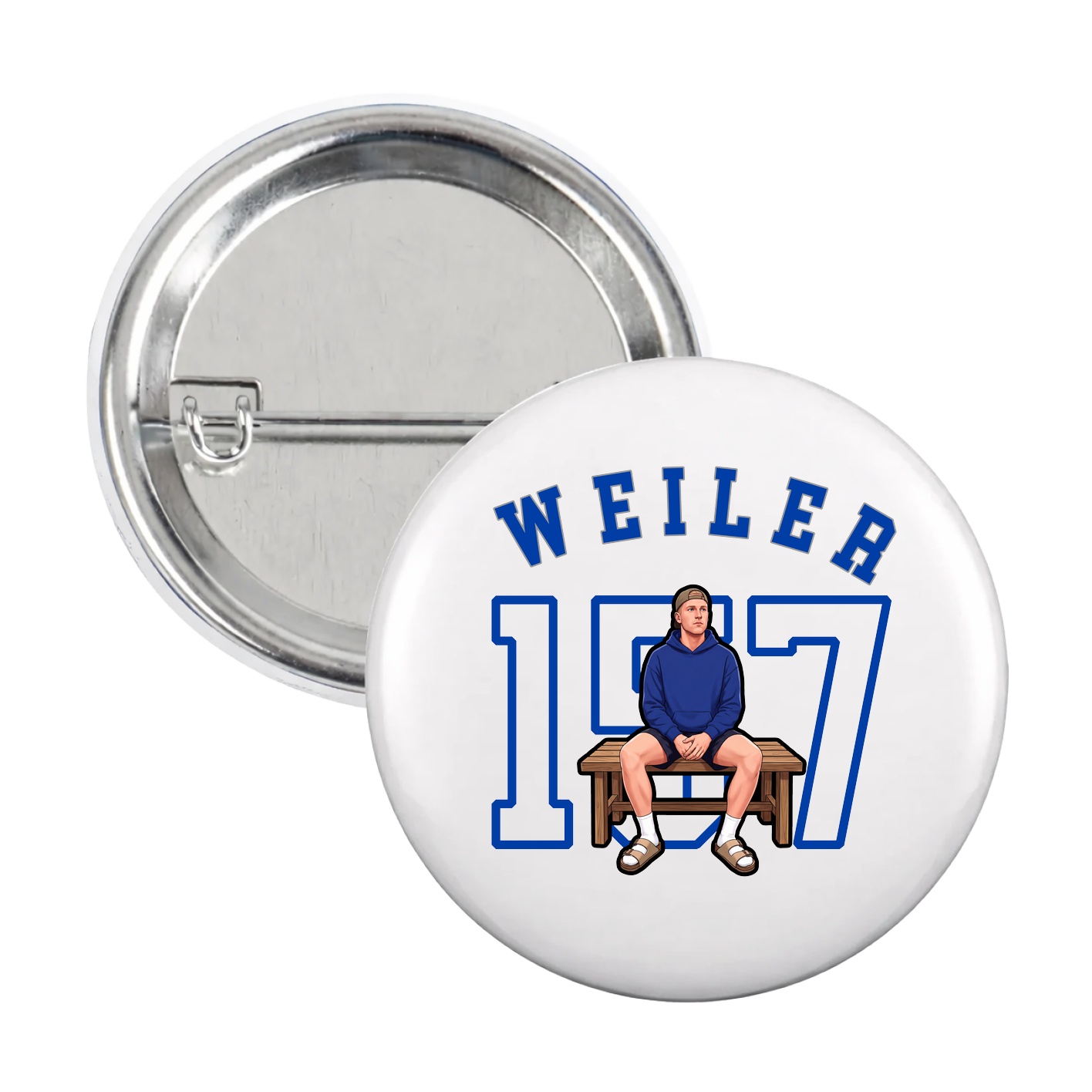 Game Day Button — Shirsey Arch in White