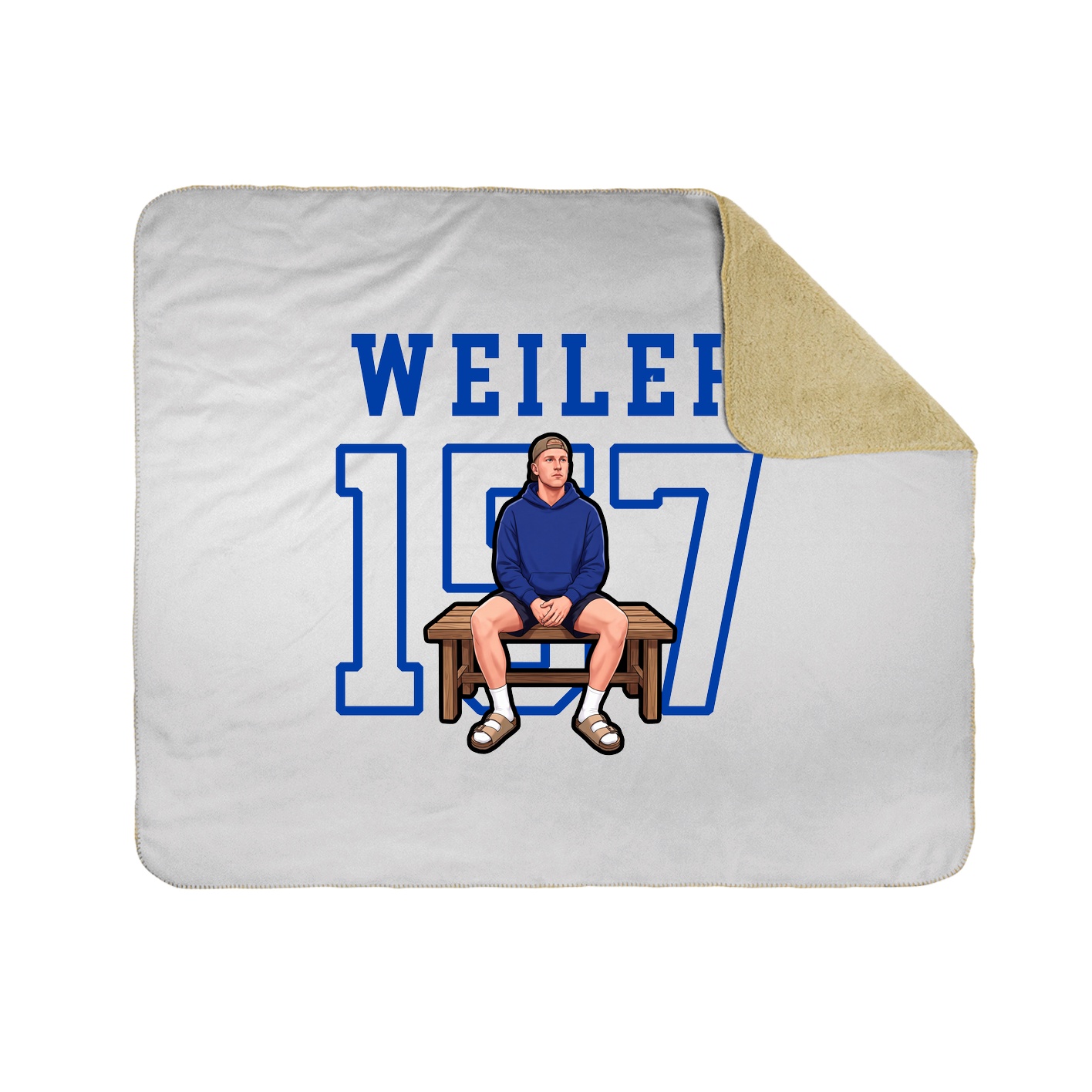 Throw Blanket — Shirsey in White
