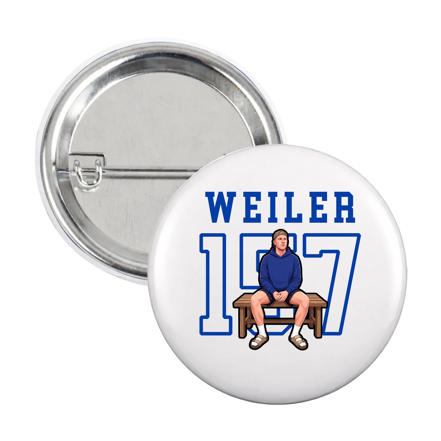 Game Day Button — Shirsey in White