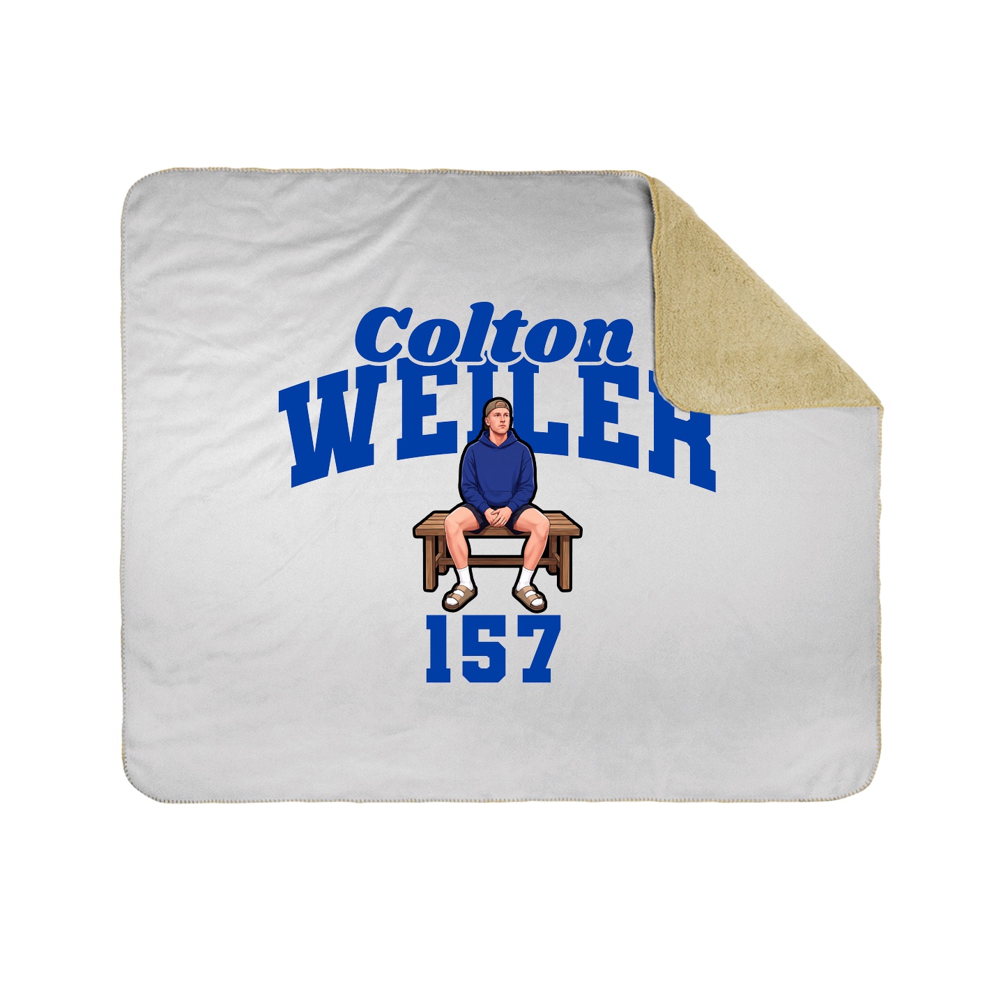 Throw Blanket — Signature Arch in White