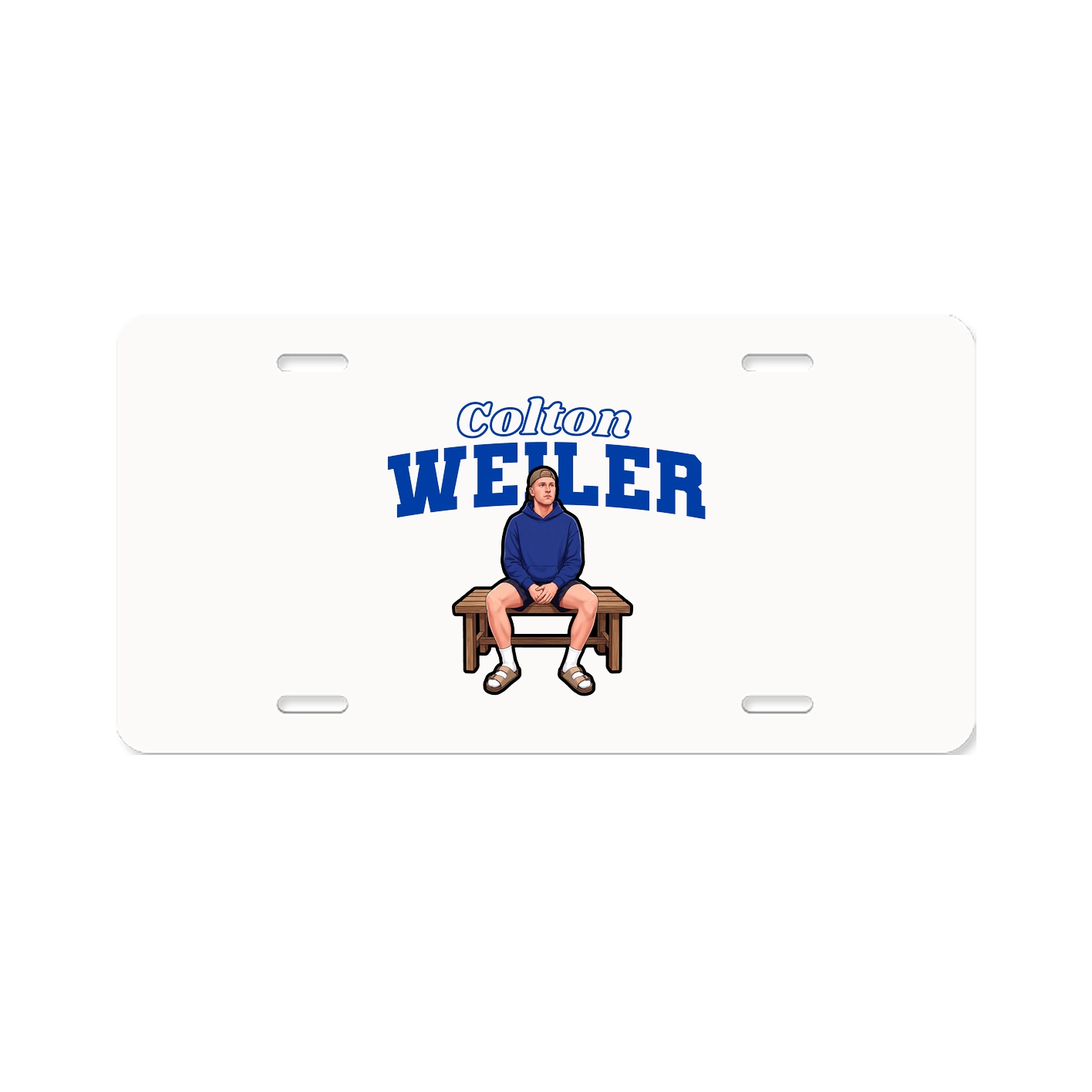 License Plate — Name Arch in Classic