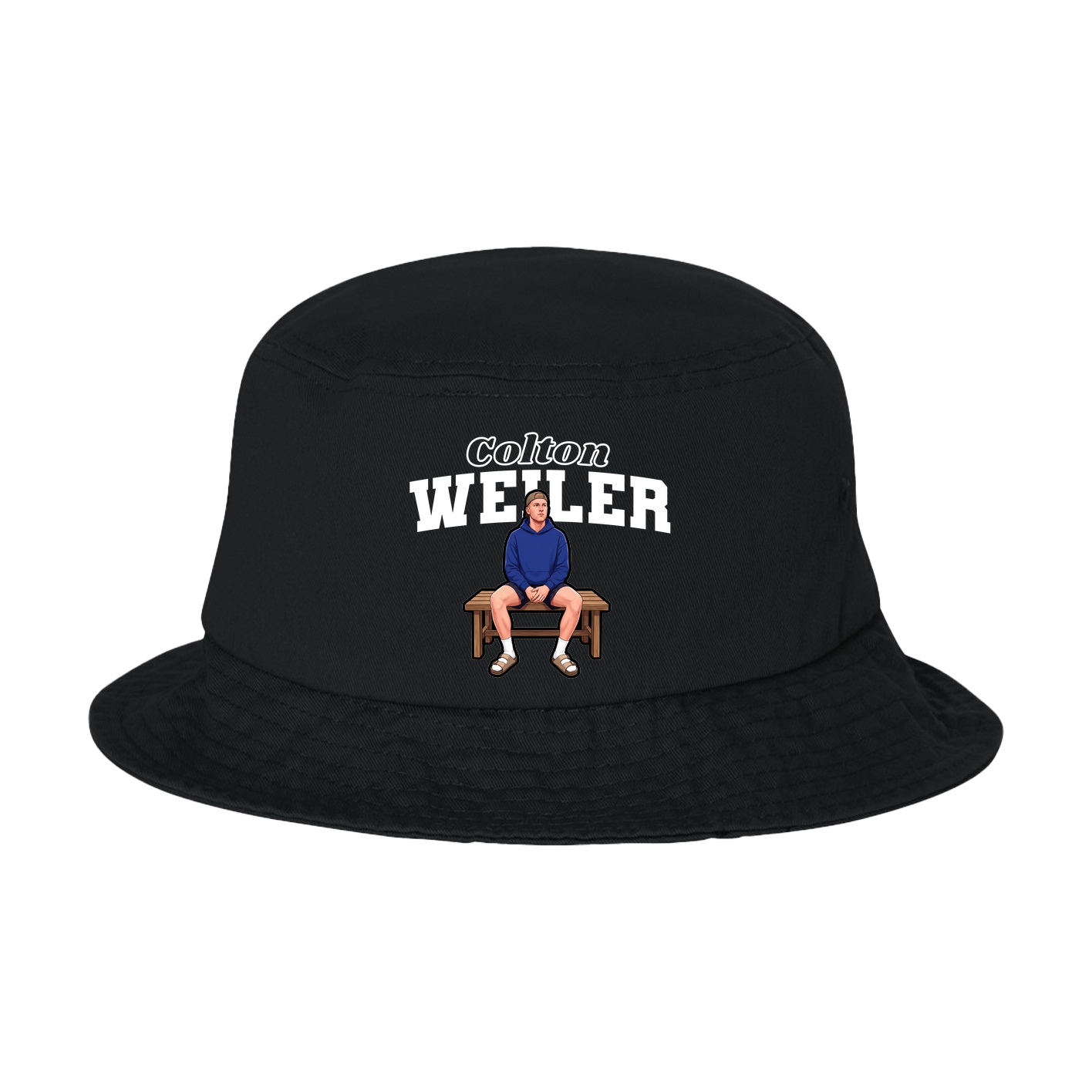 Bucket Cap — Name Arch in Black