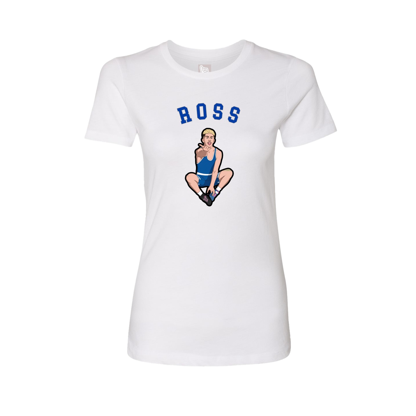 Fitted Women's Tee — Shirsey Arch in White