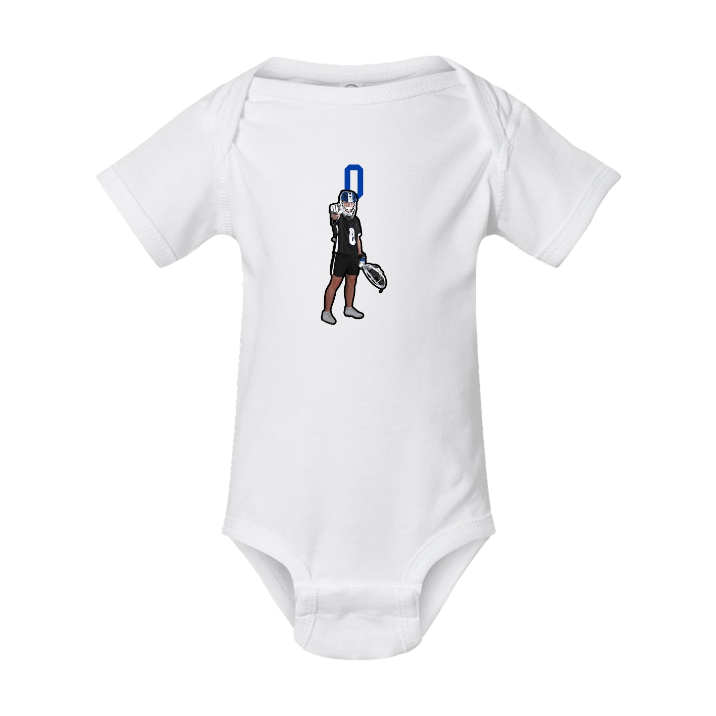 Baby Onesie — Number Top in White