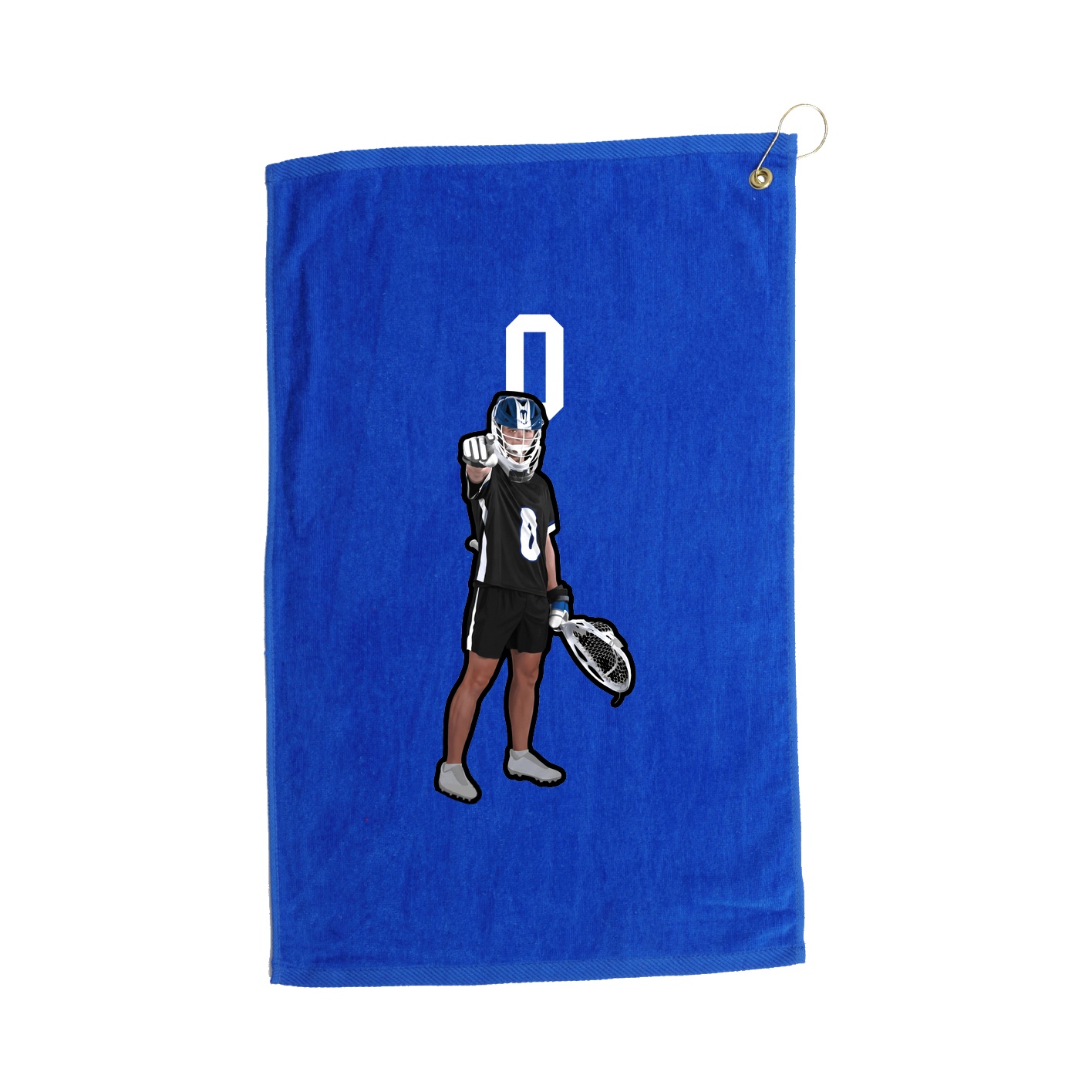 Golf Towel — Number Top in Royal