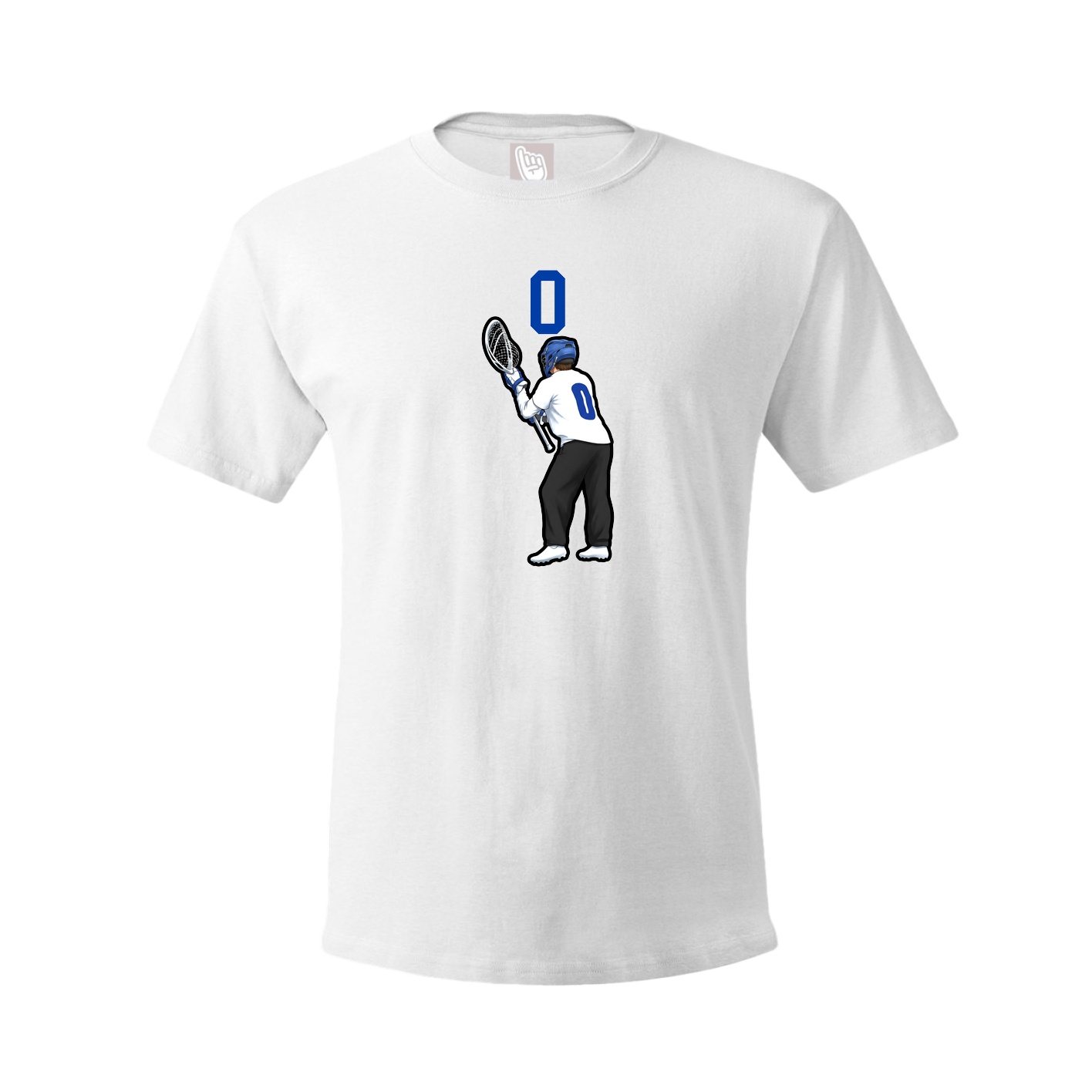 Youth Tee — Number Top in White